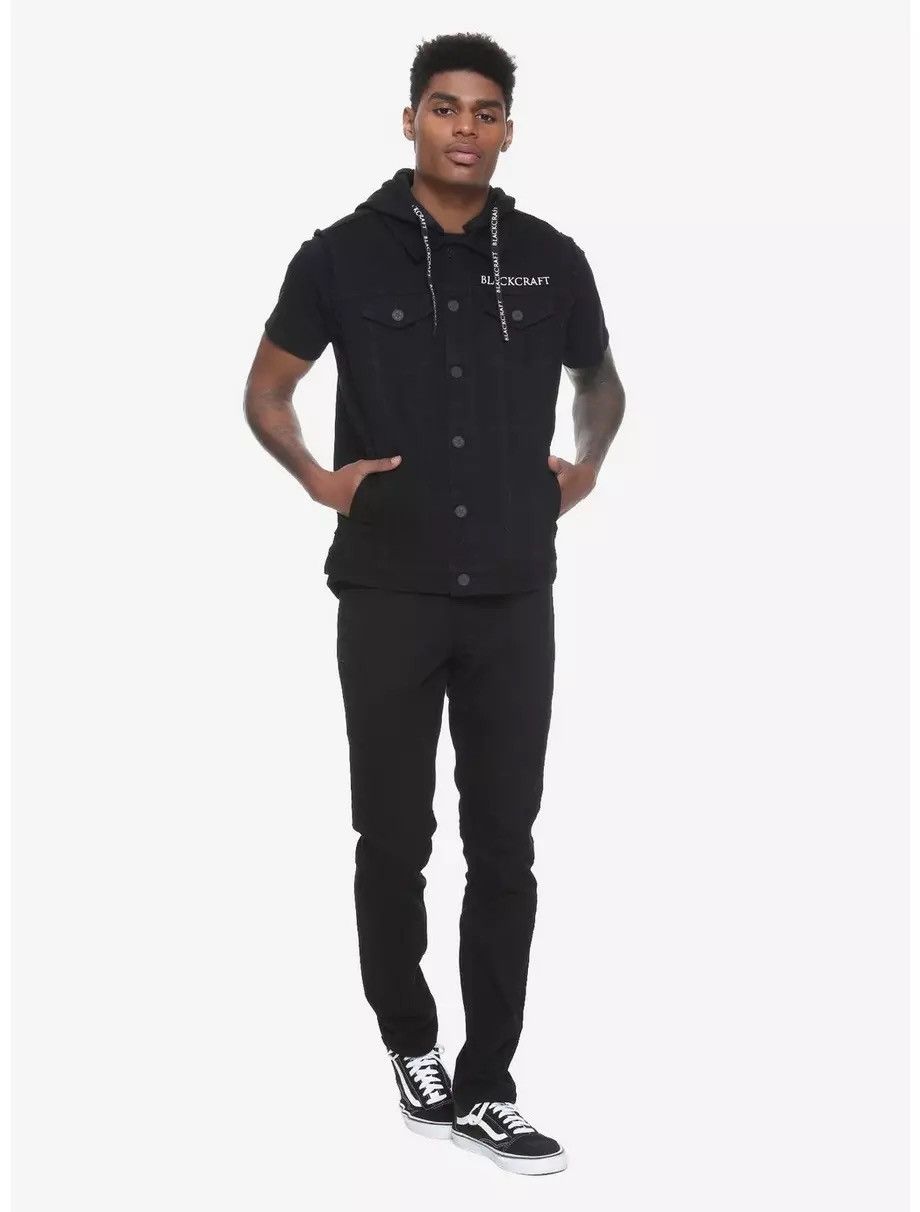 If Six Was Nine BlackCraft Hooded Denim Vest Size US M / EU 48-50 / 2 - 23 Thumbnail