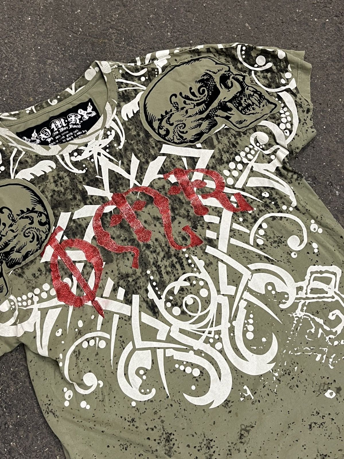 Affliction × Vintage Affliction style crazy rare y2k grunge tee shirt opium Hype Size US XXL / EU 58 / 5 - 4 Thumbnail