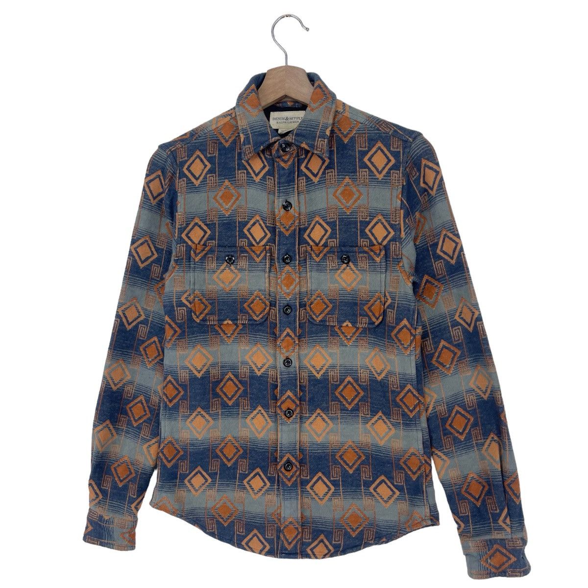 Denim & Supply Ralph Lauren × Native × Ralph Lauren Ralph Lauren Geometric Cotton Workshirt Size US S / EU 44-46 / 1 - 3 Thumbnail