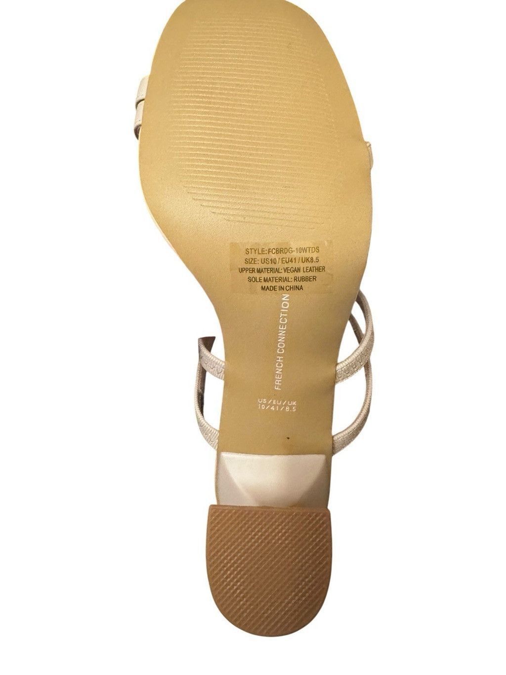 French Connection French Connection Flared Heeled Sandals-Nude Size 10 Size US 10 / IT 40 - 6 Thumbnail