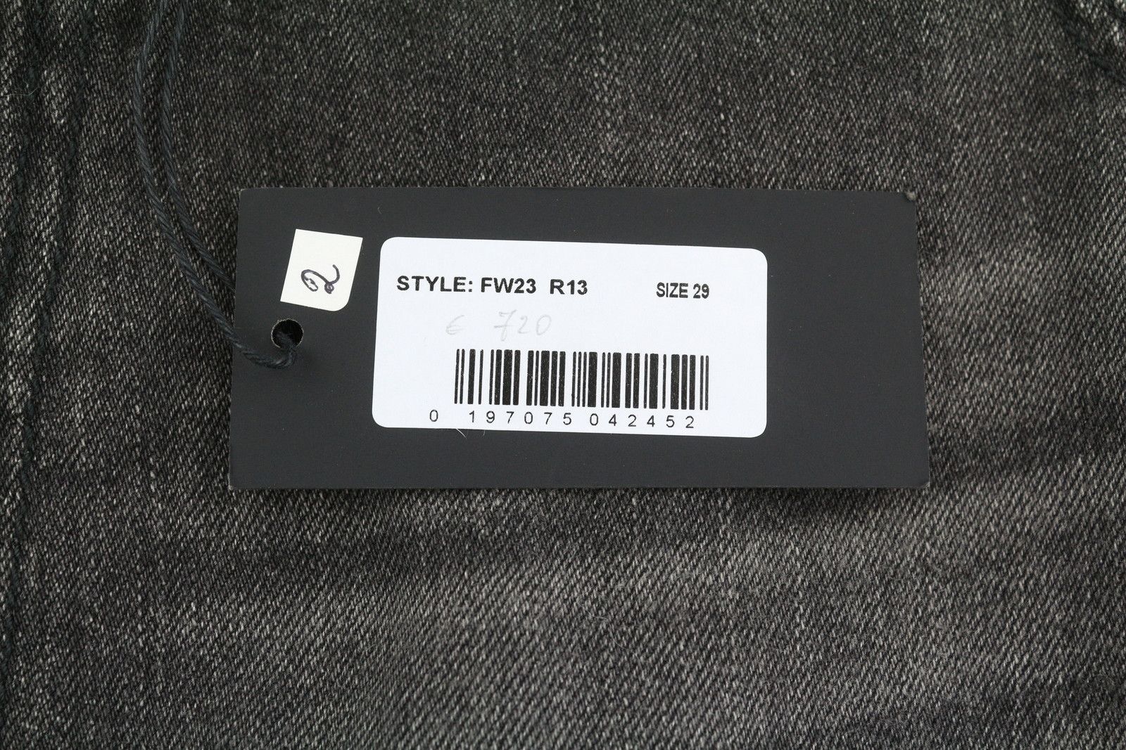R13 DAMON PLEATED 29 Ellery Black Whiskers Faded 86672 Size 29" - 6 Thumbnail