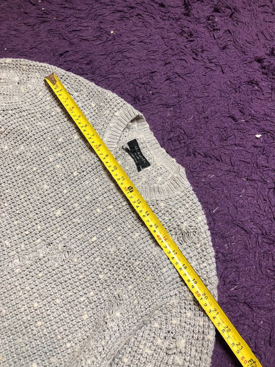 Allsaints vintage streetwear Allsaints Y2K Sweatshirt Avant-Garde gray Size US XL / EU 56 / 4 - 11 Thumbnail