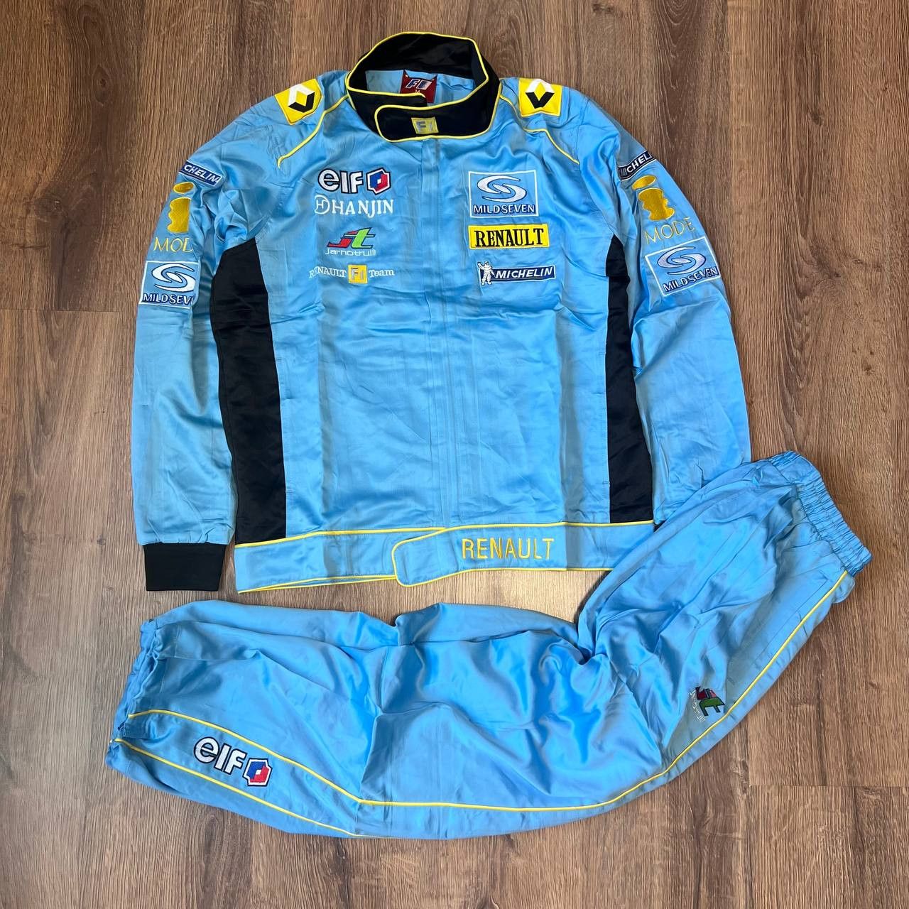 Vintage Vintage Renault F1 Team Racing Track Suit Size US M / EU 48-50 / 2 - 2 Thumbnail