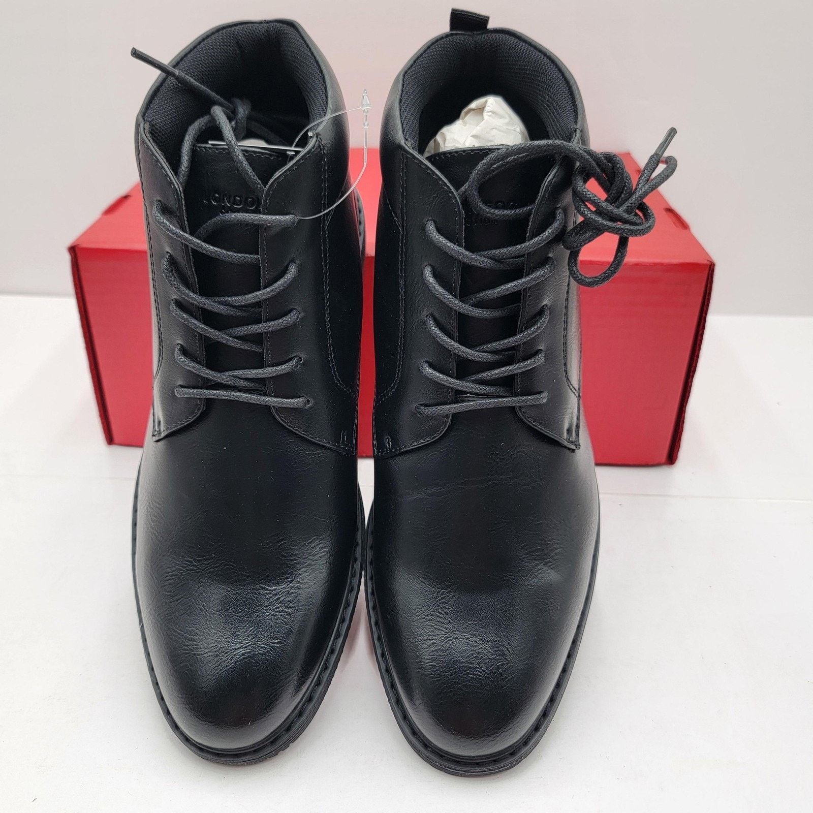 London Fog London Fog Tyler Chukka Mens Size 8 Black Dress Boots Size US 8 / EU 41 - 4 Thumbnail