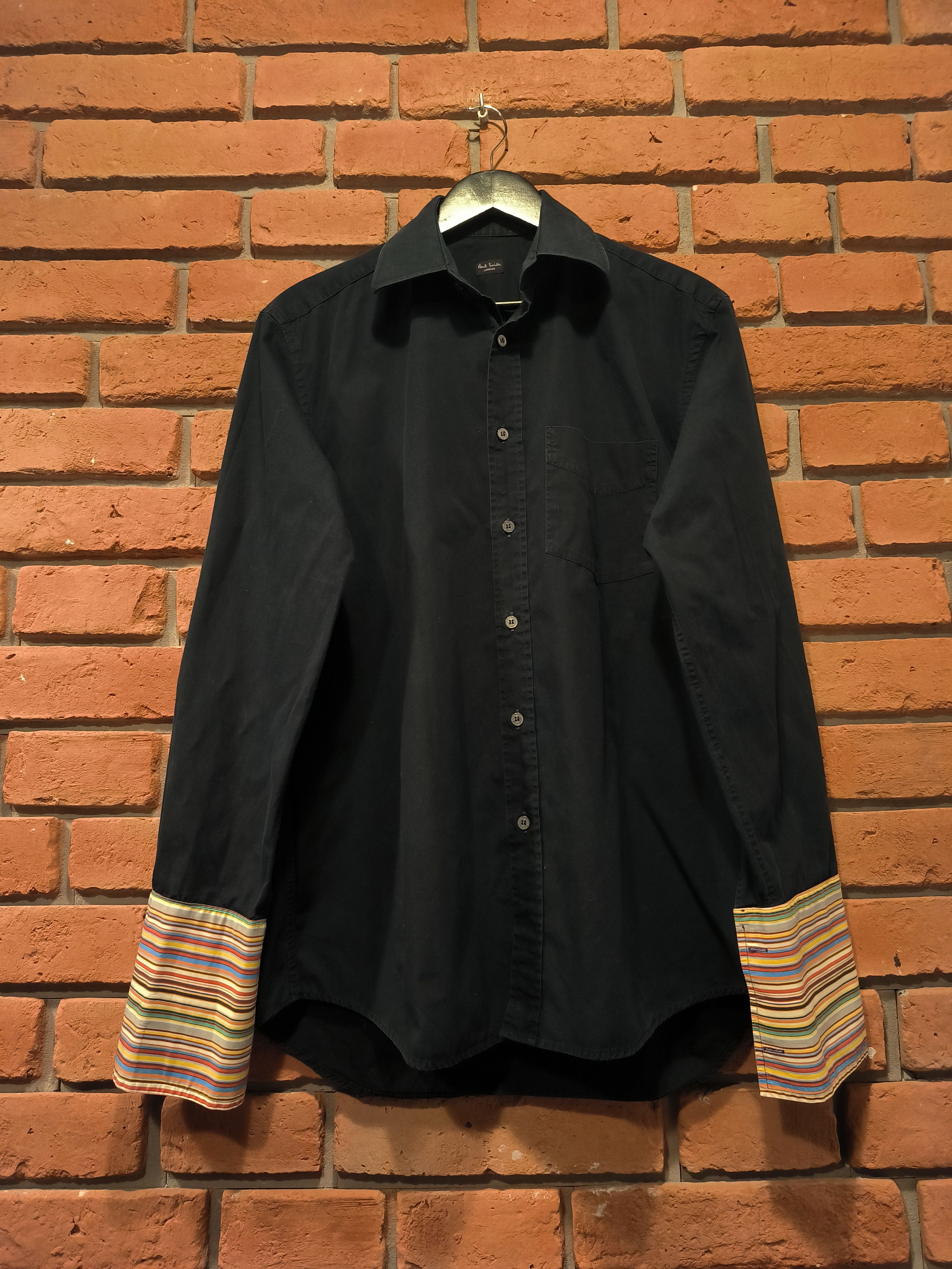 Paul Smith Paul Smith London Black Shirt Button-Up Long PS Cufflinka Size US L / EU 52-54 / 3 - 1 Thumbnail