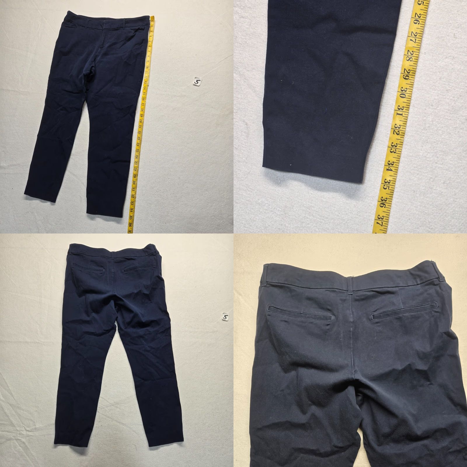 Old Navy Old Navy Black Skinny Chino Pants Women's 14 Regular Fit Size 36" / US 14 / IT 50 - 8 Thumbnail