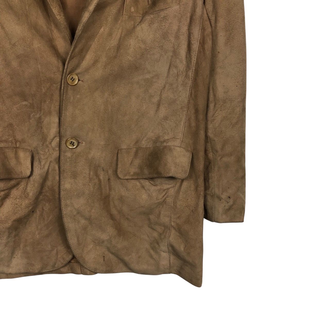 Japanese Brand 📌Vintage Genuine Leather Jacket Lepanzo Madrid Issey Miyake Size US M / EU 48-50 / 2 - 6 Thumbnail