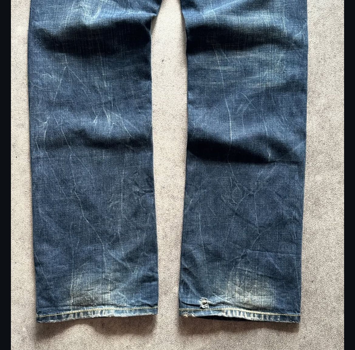 Japanese Brand 2000s Red Pepper Embroidery Ifsix Faded Wash Jeans y2k Lgb Size US 34 / EU 50 - 6 Thumbnail