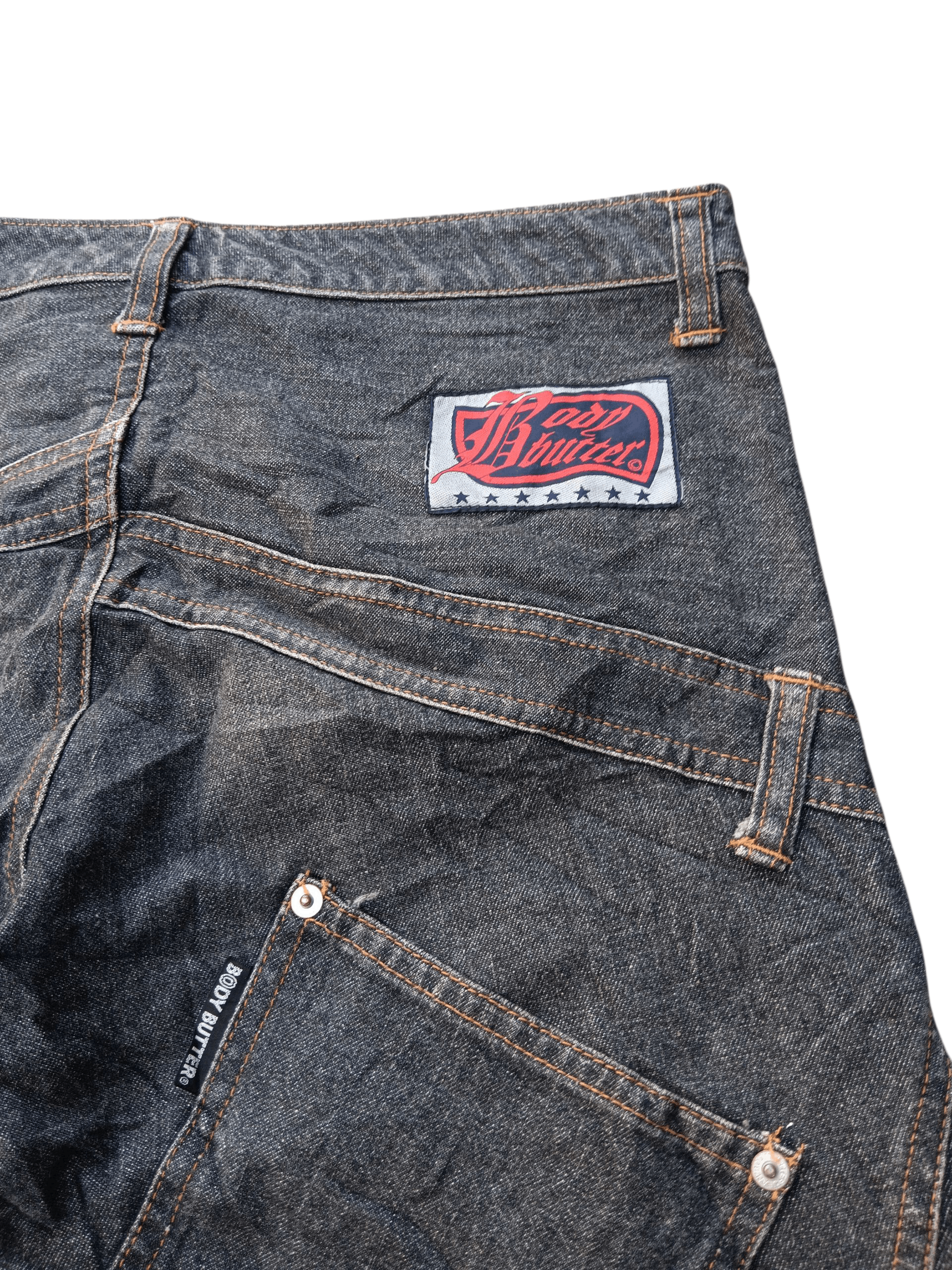 Japanese Brand Body butter rebuild denim flare bootcut Size US 31 - 10 Thumbnail