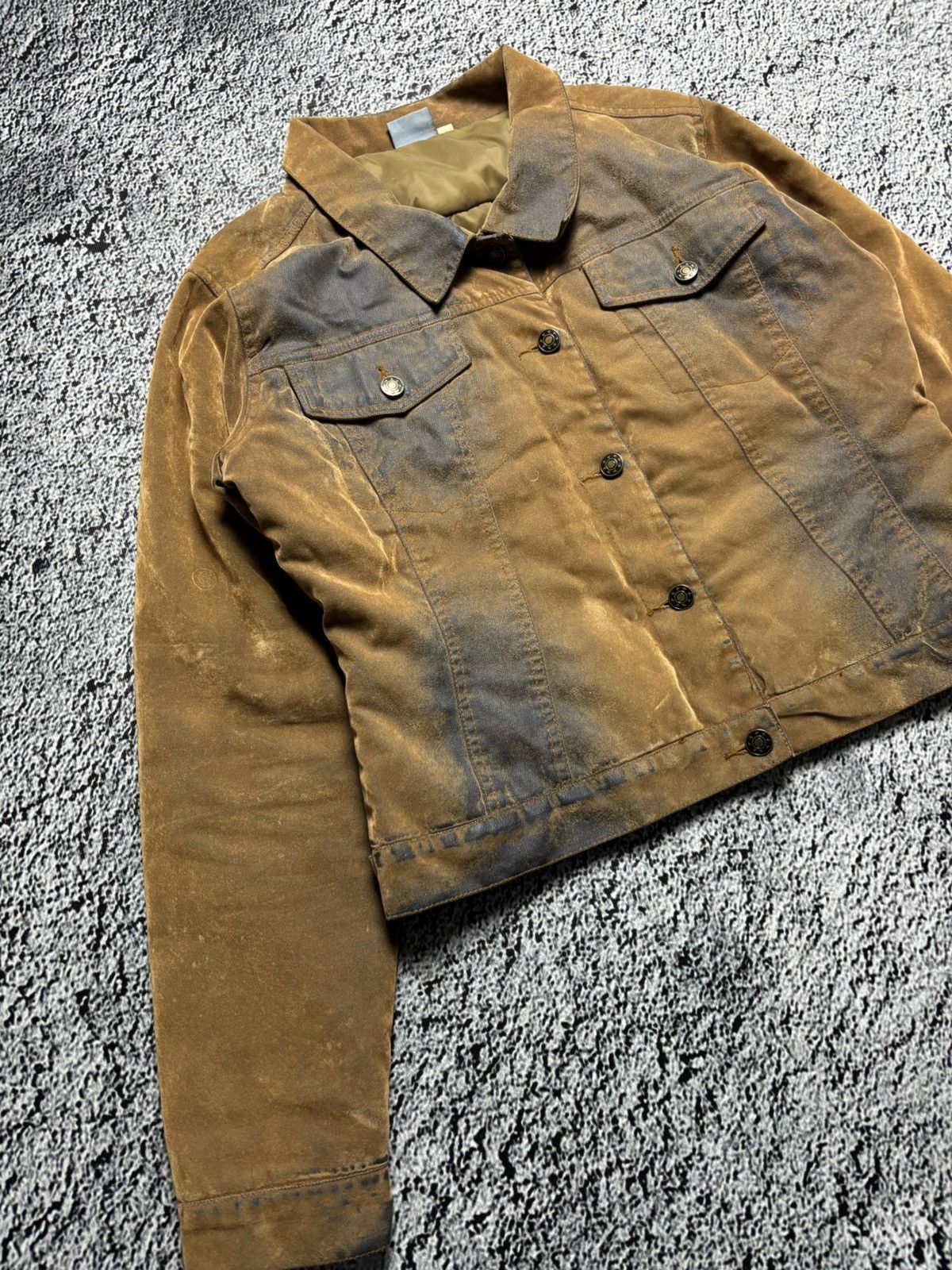 Vintage Archival washed denim jacket 2000s Diesel style Size M / US 6-8 / IT 42-44 - 3 Thumbnail