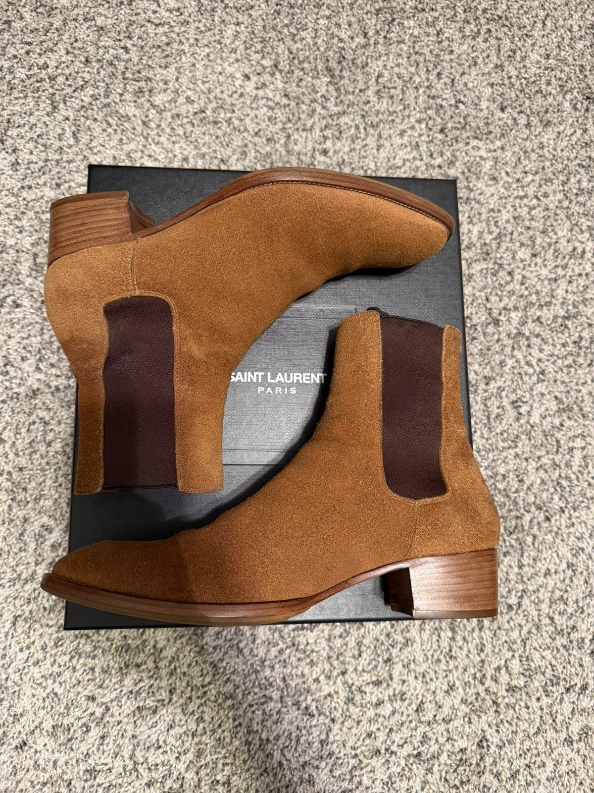 Saint Laurent Paris VERY RARE FW13 Noisette Chelsea Boot Size US 9 / EU 42 - 1 Thumbnail