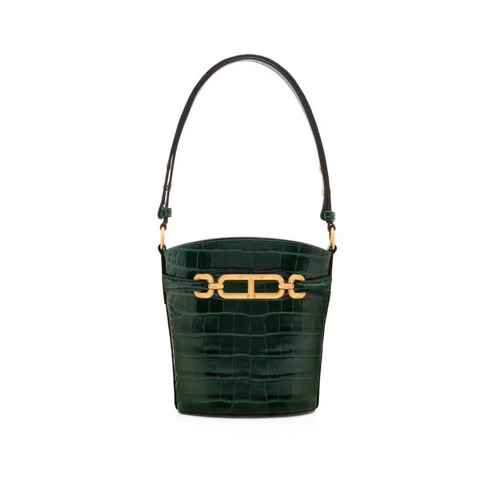 Tom Ford o1loc1c0925 L1817 Size: OS / Small Bucket Bag in Dark Green Size ONE SIZE - 1 Preview