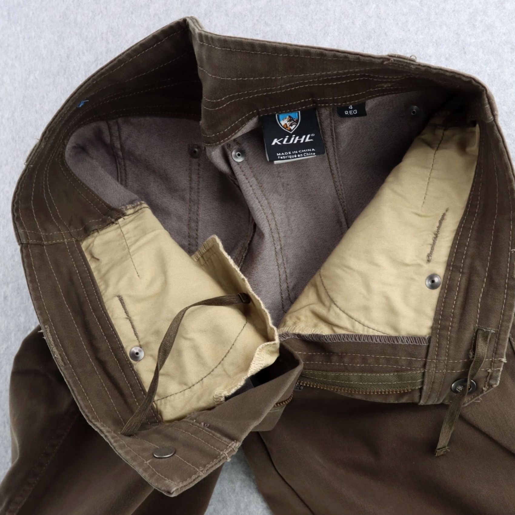 Vintage Kuhl Pants Women Size 4 Regular Military Green Hiking Cargo Authentic w Button Size 27" / US 4 / IT 40 - 3 Thumbnail