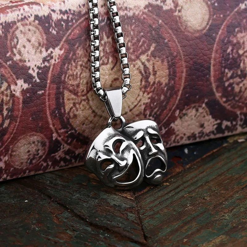 Japanese Brand × Jewelry Smile And Cry Face Pendant Necklace 2025 Size ONE SIZE - 3 Thumbnail