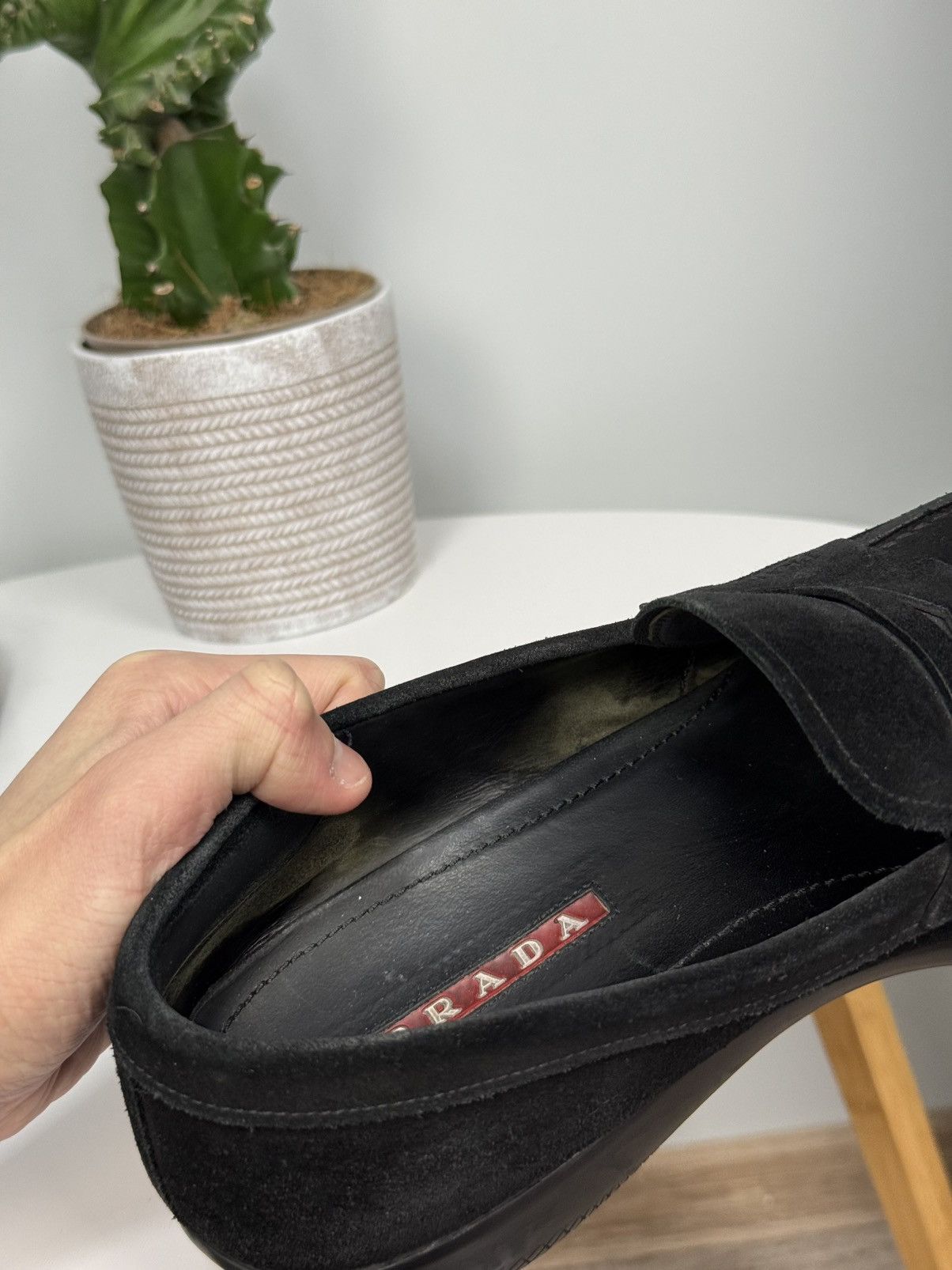 Prada PRADA Suede Loafers Black shoes Car Size US 11 / EU 44 - 14 Thumbnail