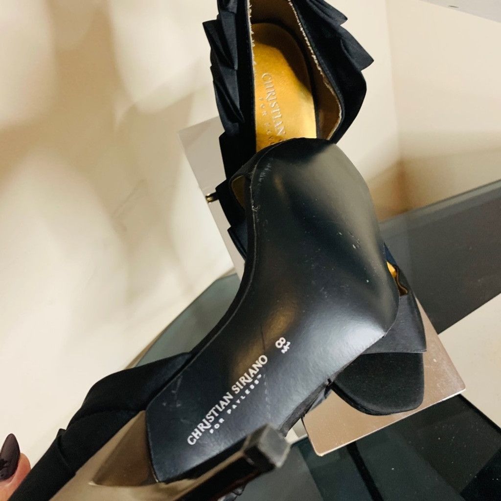 Other Christian Siriano Black Satin pumps size 8.5 Size US 8.5 / IT 38.5 - 4 Thumbnail
