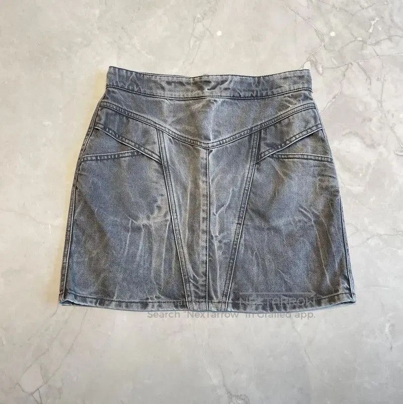Givenchy Givenchy Gray Cotton A-Line Skirt Summer Edition . Size 23" - 1 Thumbnail