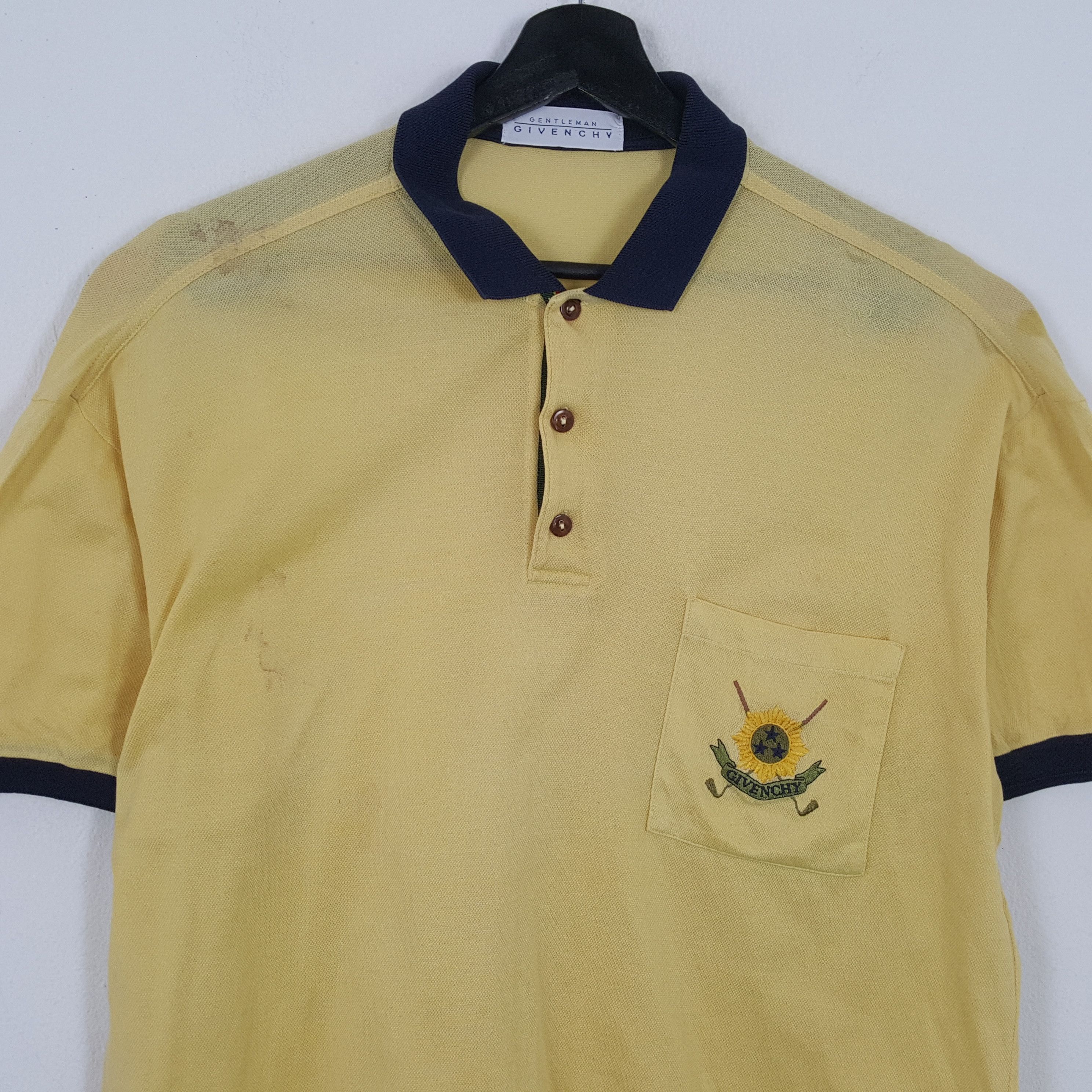 Givenchy × Vintage GENTLEMEN GIVENCHY Casual Collar Polos Size US XL / EU 56 / 4 - 2 Thumbnail