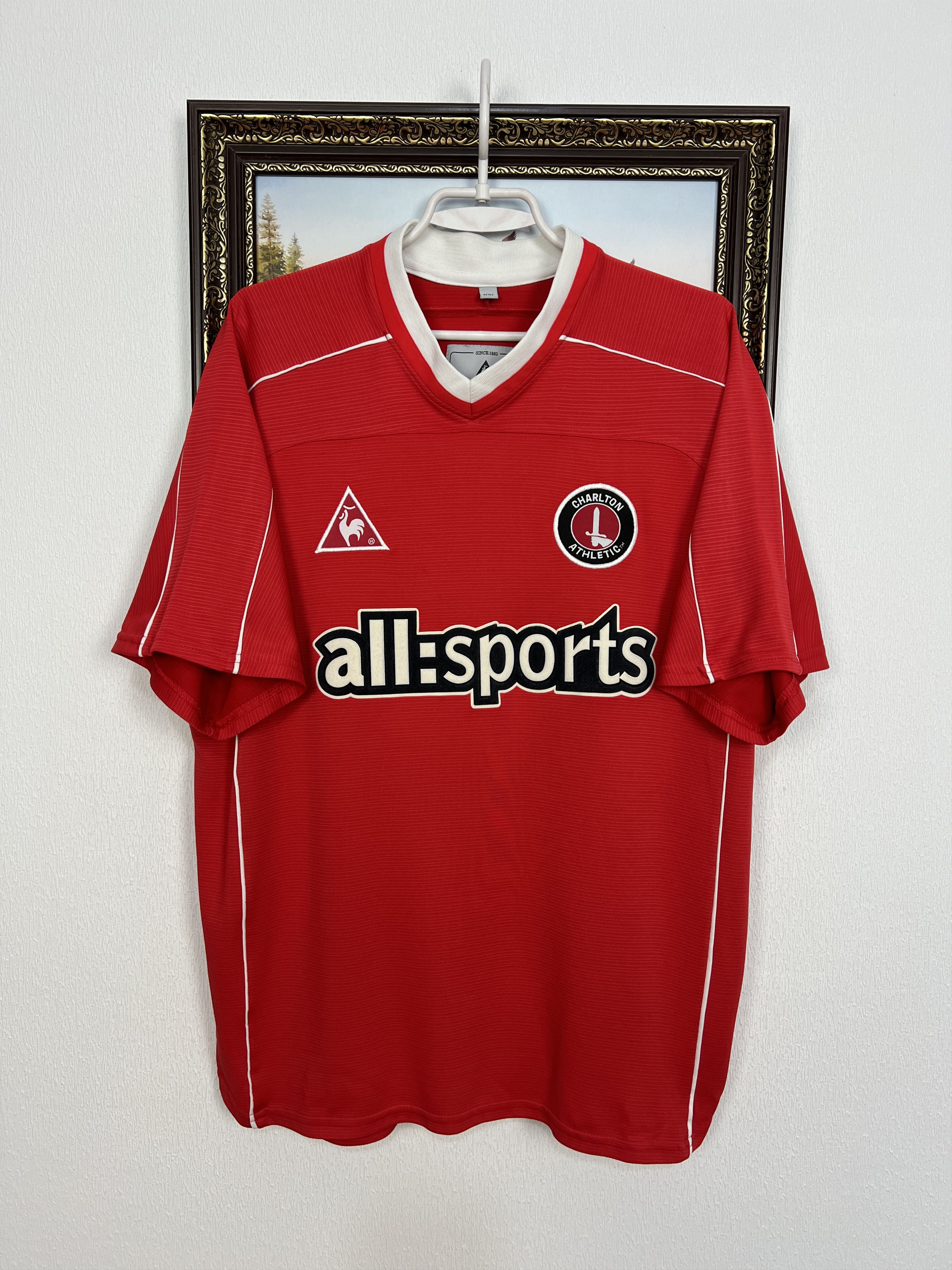 Le Coq Sportif Charlton Athletic Home football shirt Soccer Jersey Trikot Size US L / EU 52-54 / 3 - 1 Thumbnail