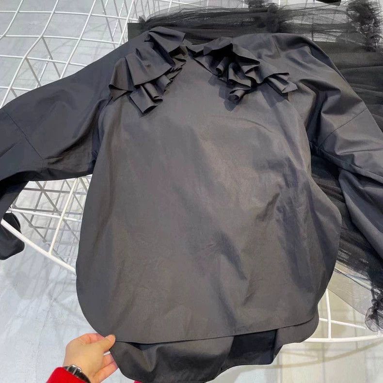 CDG Noir Kei Ninomiya Pullover Shirt - dmc