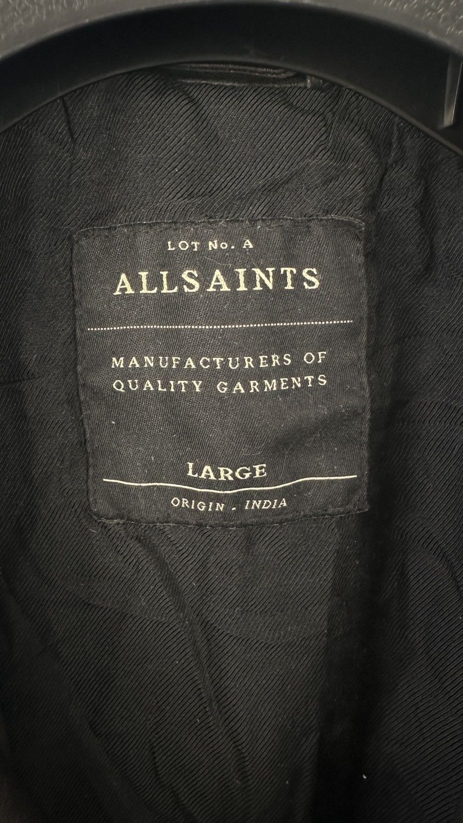 Allsaints AllSaints Conroy Men Leather Biker Jacket Quilted Double Zip Size US L / EU 52-54 / 3 - 14 Thumbnail