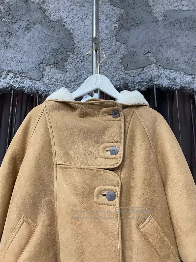 Loewe Loewe Leather and Fleece Jacket Size XS / US 0-2 / IT 36-38 - 3 Thumbnail