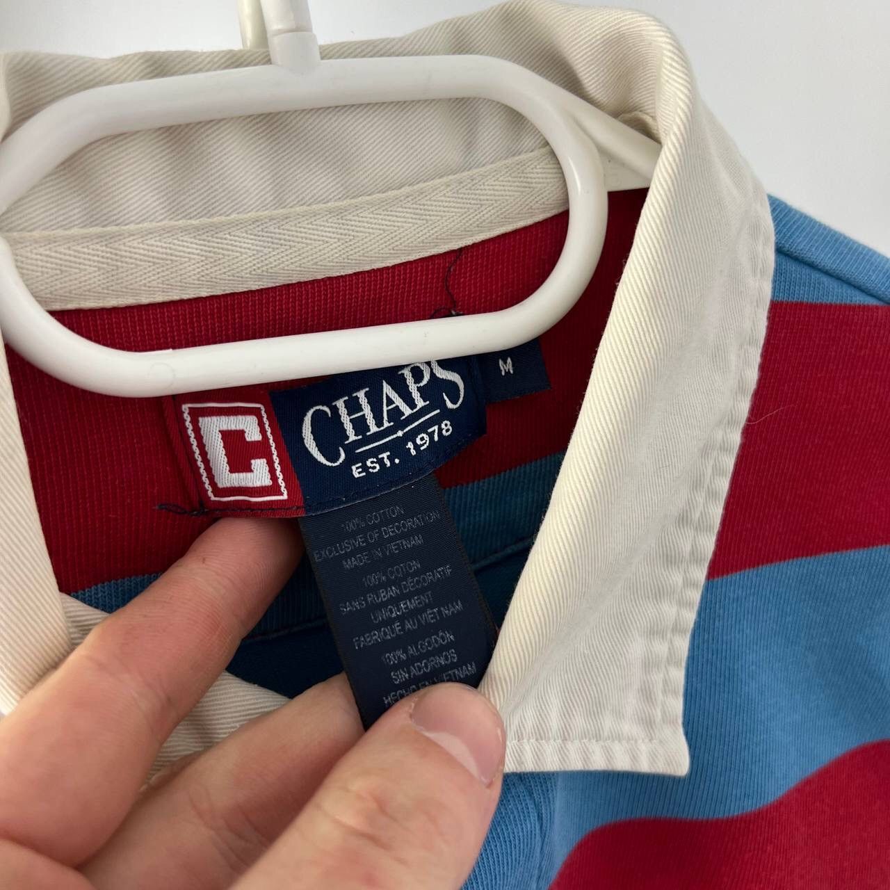 Chaps Ralph Lauren Vintage Chaps Ralph Lauren Rugby Chief Keef Style Striped Size US M / EU 48-50 / 2 - 4 Thumbnail