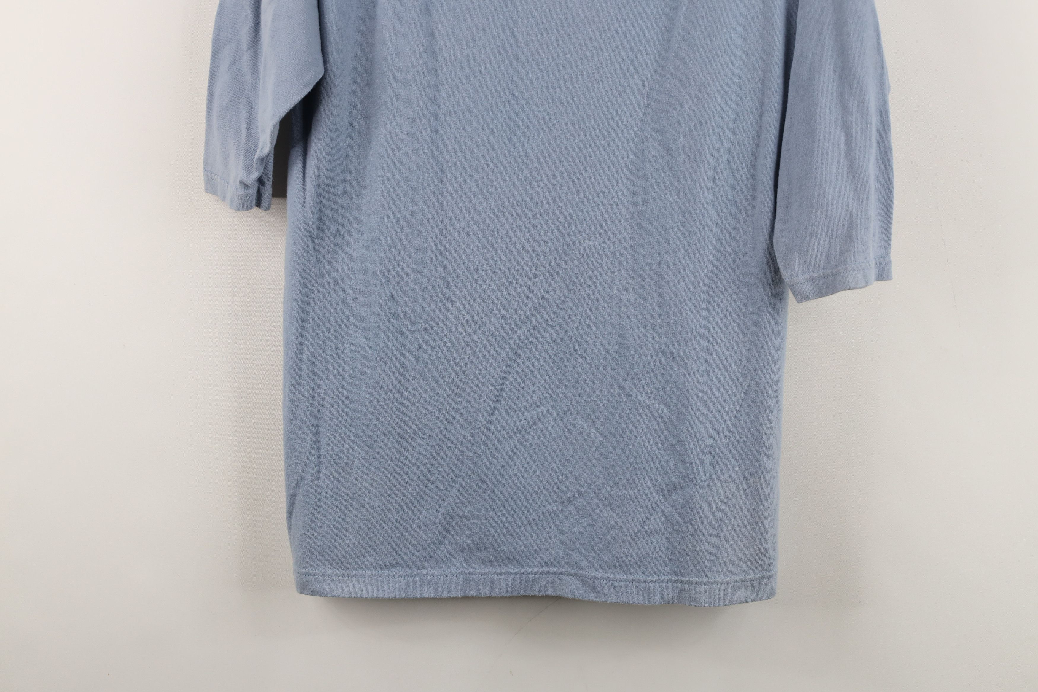 Vintage Vintage 90s Streetwear 3/4 Sleeve T-Shirt Blue Cotton USA Size L / US 10 / IT 46 - 3 Thumbnail