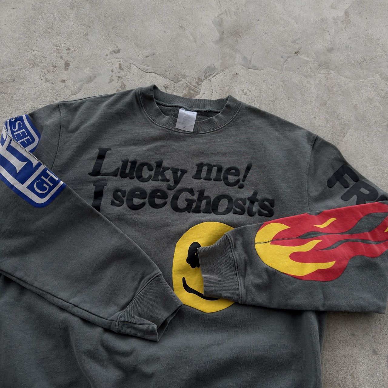 Vintage Vintage 90s Lucky Me I See Ghosts Sweatshirt Size US M / EU 48-50 / 2 - 5 Thumbnail