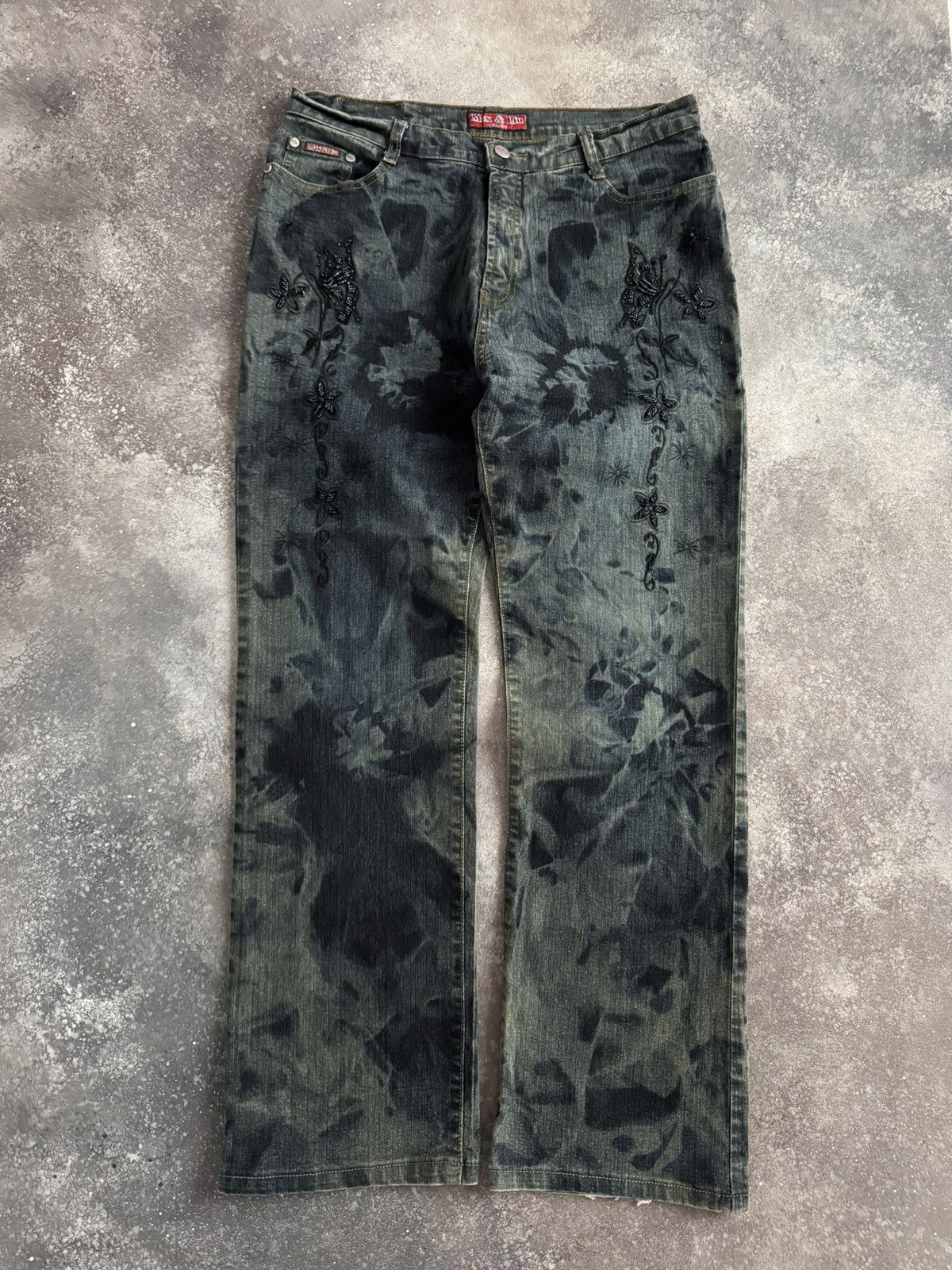 If Six Was Nine × Japanese Brand Amazing Vintage Avant-Garde Washed Jeans Size US 31 - 1 Thumbnail