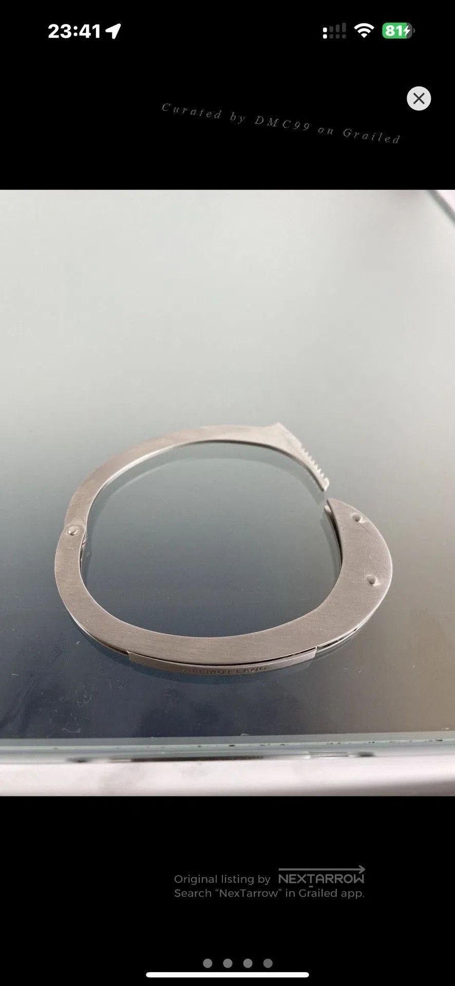 Helmut Lang Helmut Lang Handcuff Bracelet Reissue. Size ONE SIZE - 1 Thumbnail