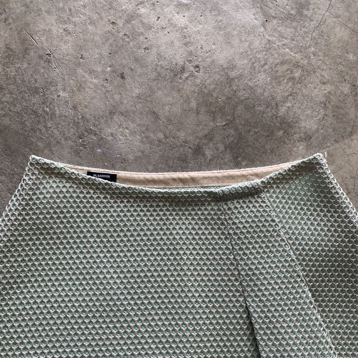 Jil Sander Jil Sander Navy Mint Mesh A-Line Mini Skirt 32 Made in Italy Size 28" / US 6 / IT 42 - 6 Thumbnail
