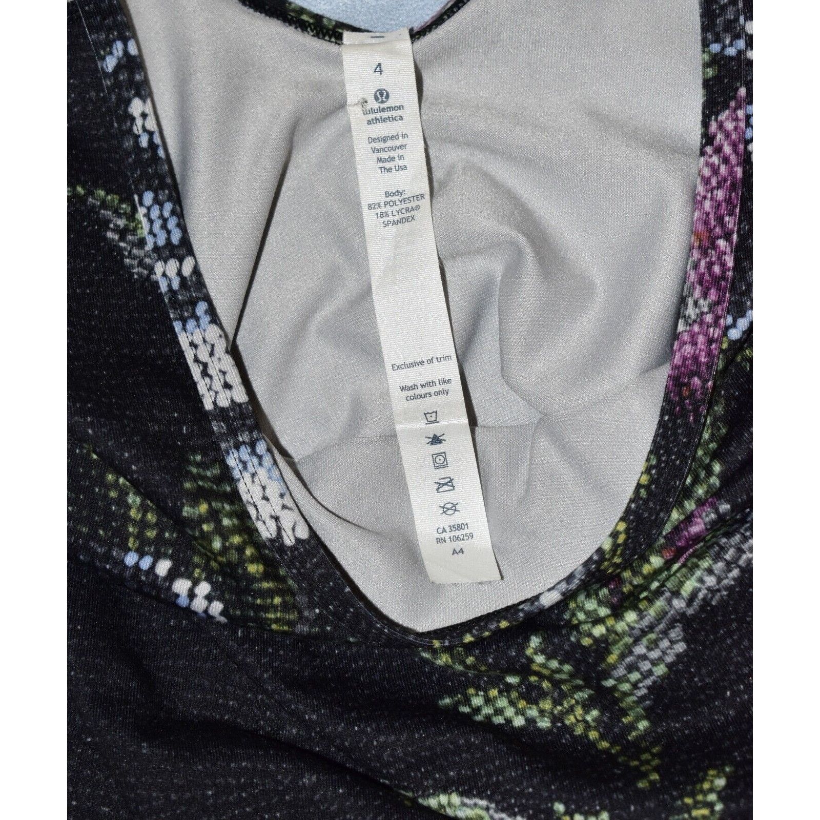 Lululemon LULULEMON Floral Long Sleeve Scoop Back Workout Top Size 4 Size S / US 4 / IT 40 - 5 Thumbnail