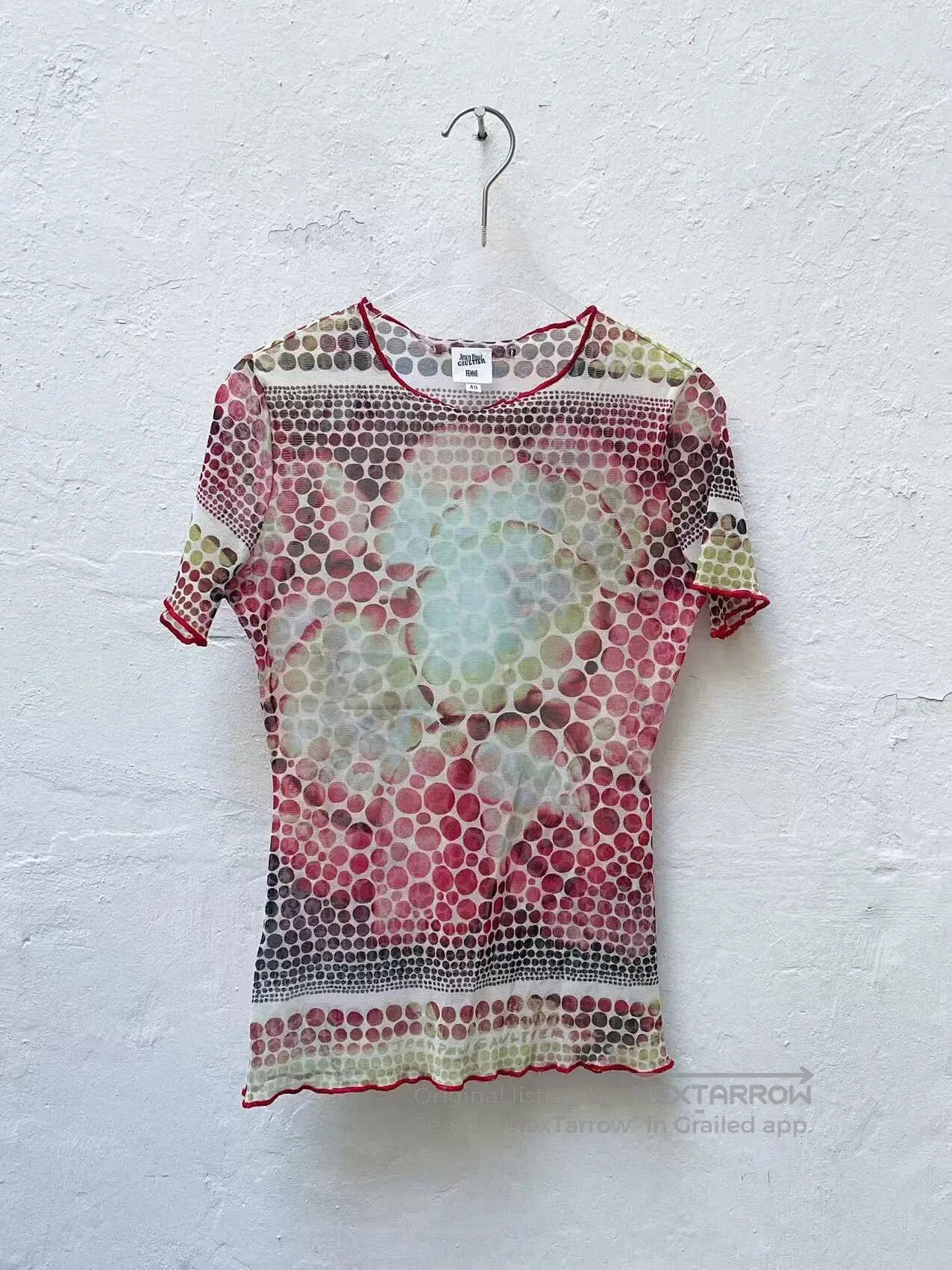 Jean Paul Gaultier Jean Paul Gaultier Psychedelic Dot Mesh Tee. Size S / US 4 / IT 40 - 1 Thumbnail