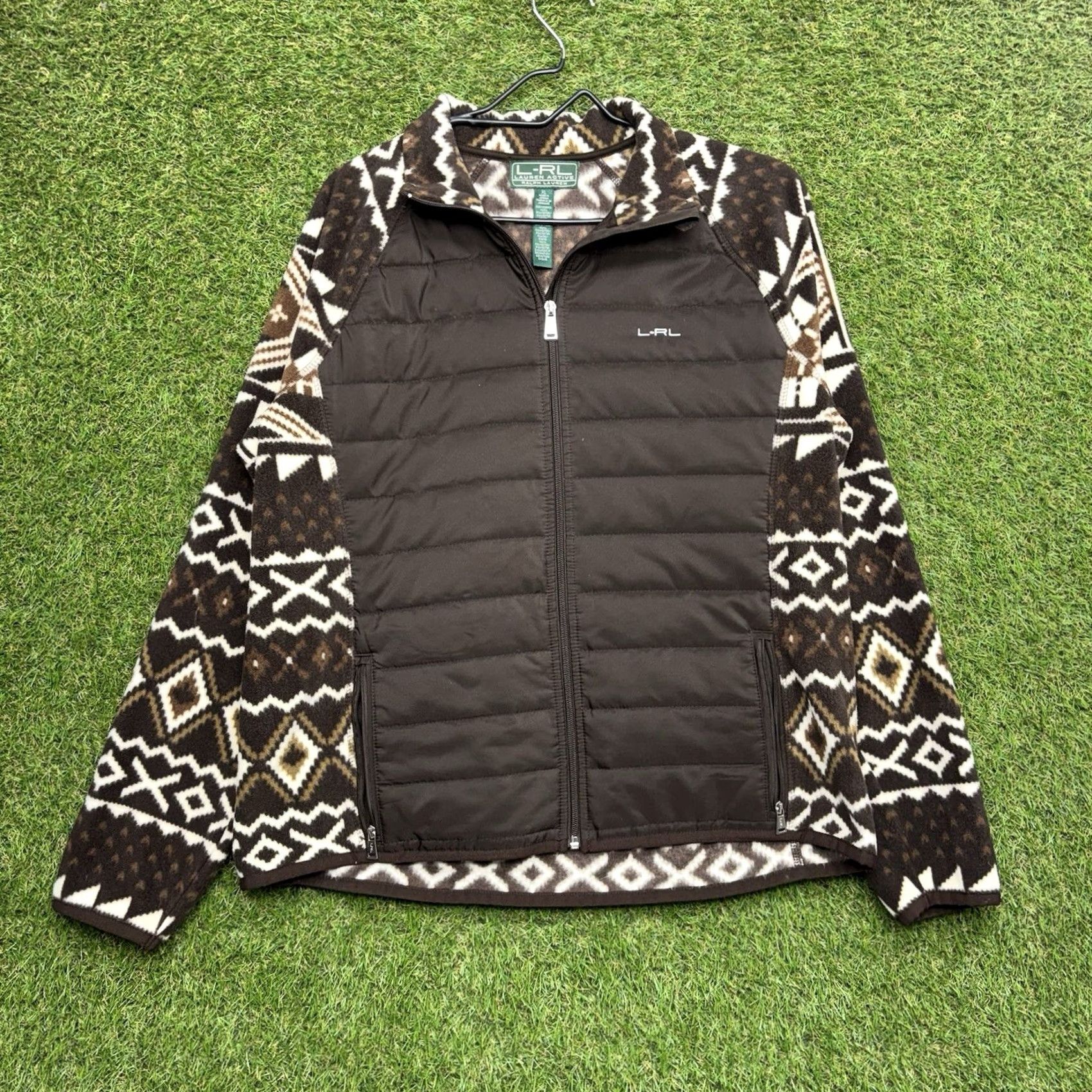 Ralph Lauren Ralph Lauren Fleece Jacket Womens XL Aztec Southwestern Puff Front Zip Up y2k Size XL / US 12-14 / IT 48-50 - 2 Thumbnail