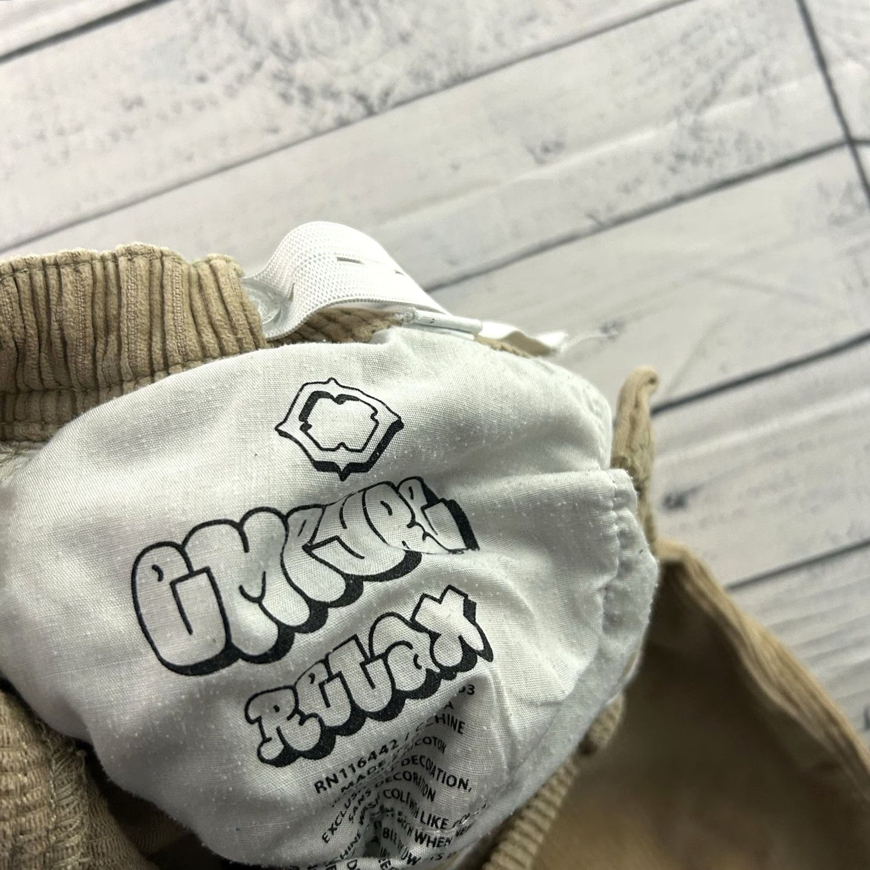 Empyre Empyre Khakis Pants Mens 27x27 Beige Corduroy 5-Pocket Relaxed Straight Fall Winter Spring Vintage No Size US 27 - 4 Thumbnail
