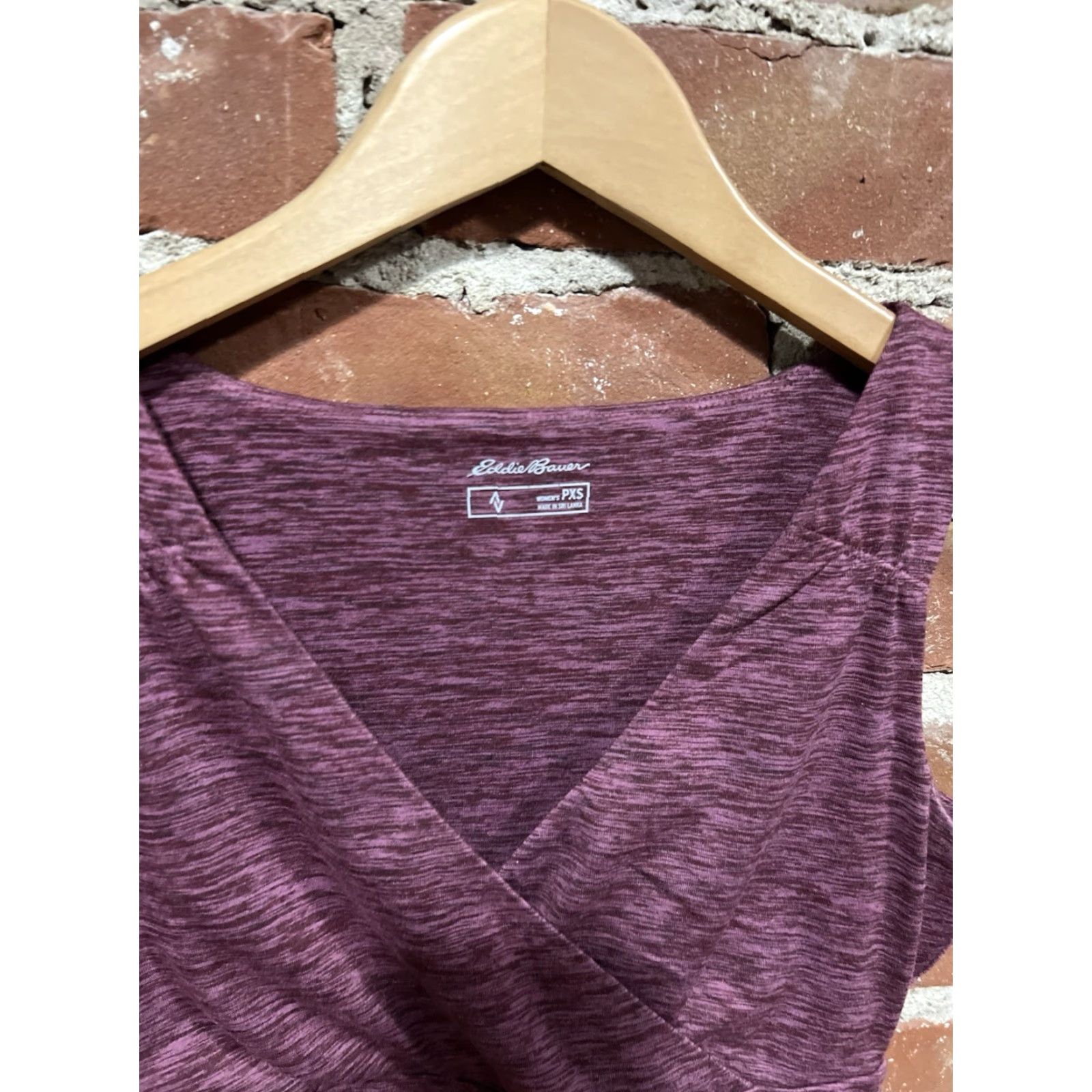 Eddie Bauer Eddie Bauer Women's XS Petite Pink Purple Knee Length V-Neck Sleeveless Dress Size XS / US 0-2 / IT 36-38 - 2 Thumbnail