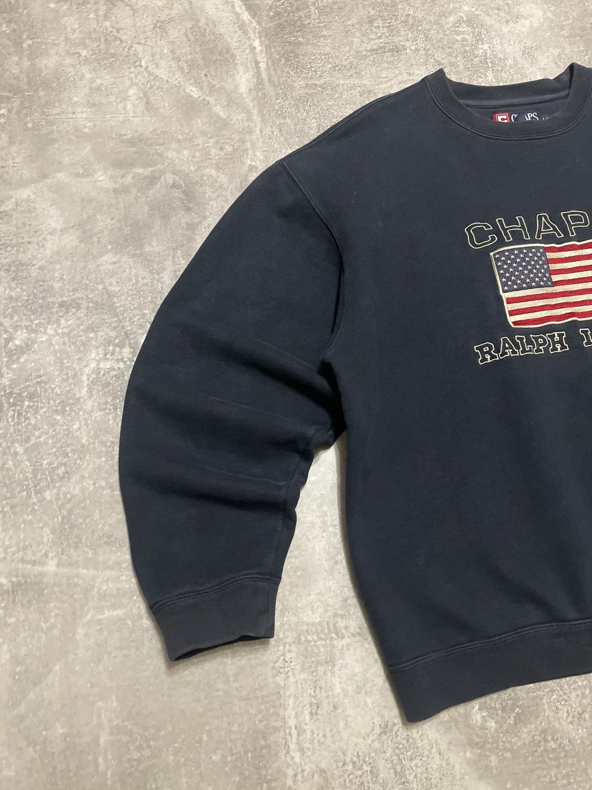 Chaps Ralph Lauren Vintage Chaps Ralph Lauren Big Logo USA Flag Sweatshirt Y2K Size US L / EU 52-54 / 3 - 4 Thumbnail