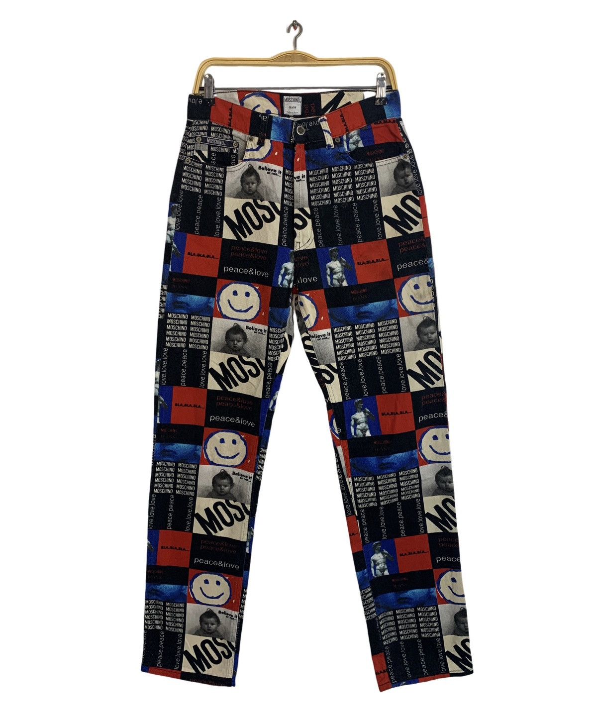 Love Moschino Hype Moschino Jeans Peace And Love Smile Ovp Cut Buttonfly Size 30" / US 8 / IT 44 - 1 Thumbnail