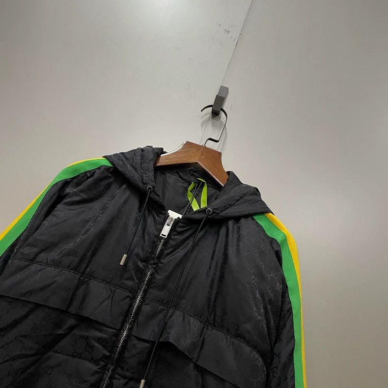 Gucci Gucci Dark pattern full-print striped hooded jacket 2502-Ne Size US M / EU 48-50 / 2 - 3 Thumbnail