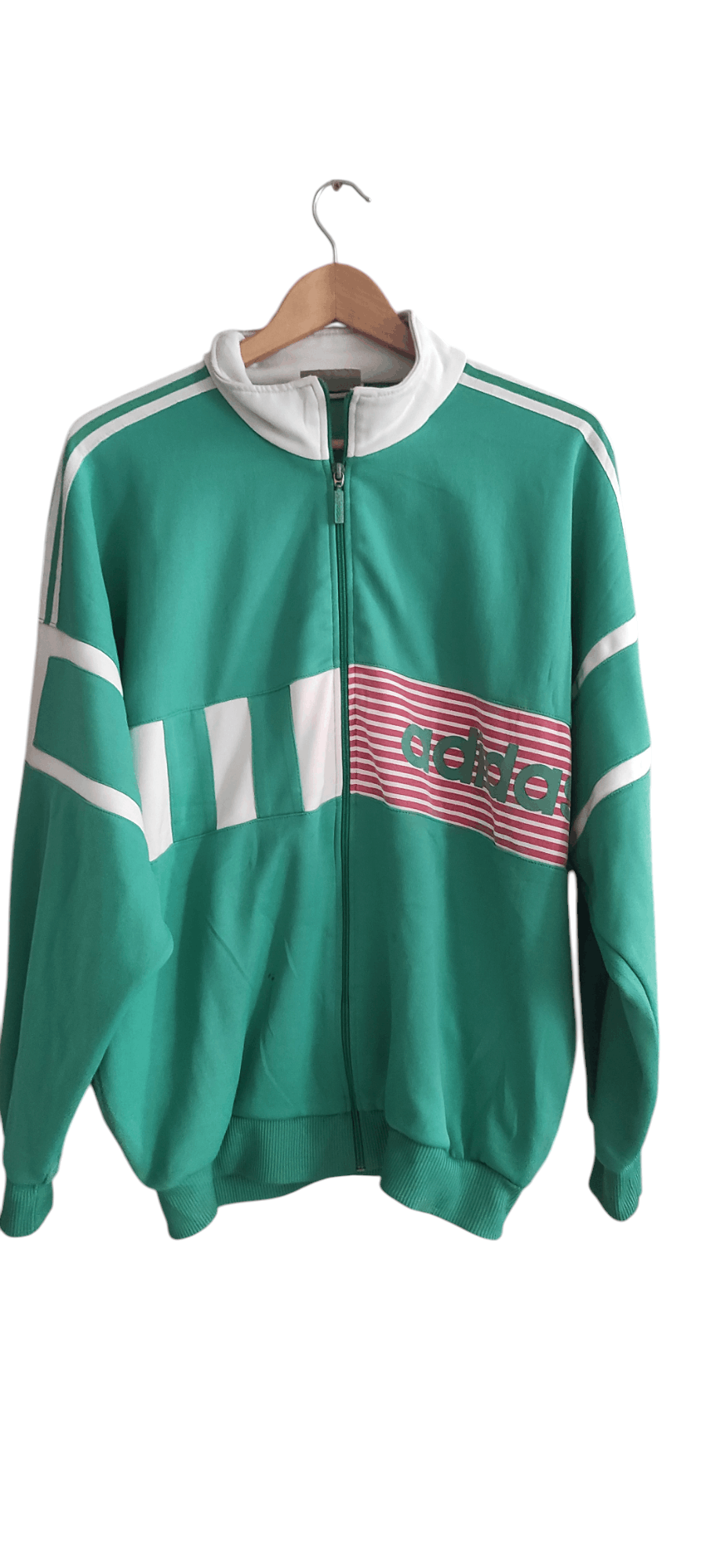 Adidas × Vintage Vintage 1970's Adidas Green Men's Track Jacket Size Size US XL / EU 56 / 4 - 1 Thumbnail