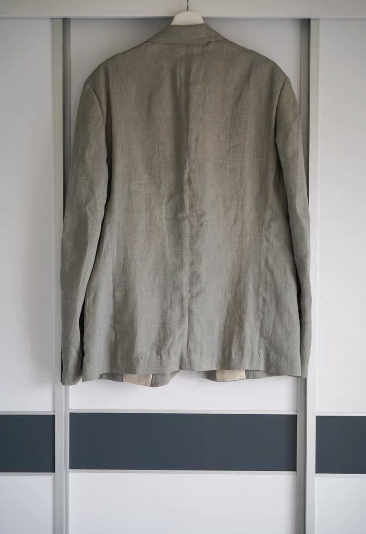 Yohji Yamamoto Yohji Yamamoto 10SS Takeshi Kitano Gray Blazer K4 Size US XL / EU 56 / 4 - 2 Thumbnail