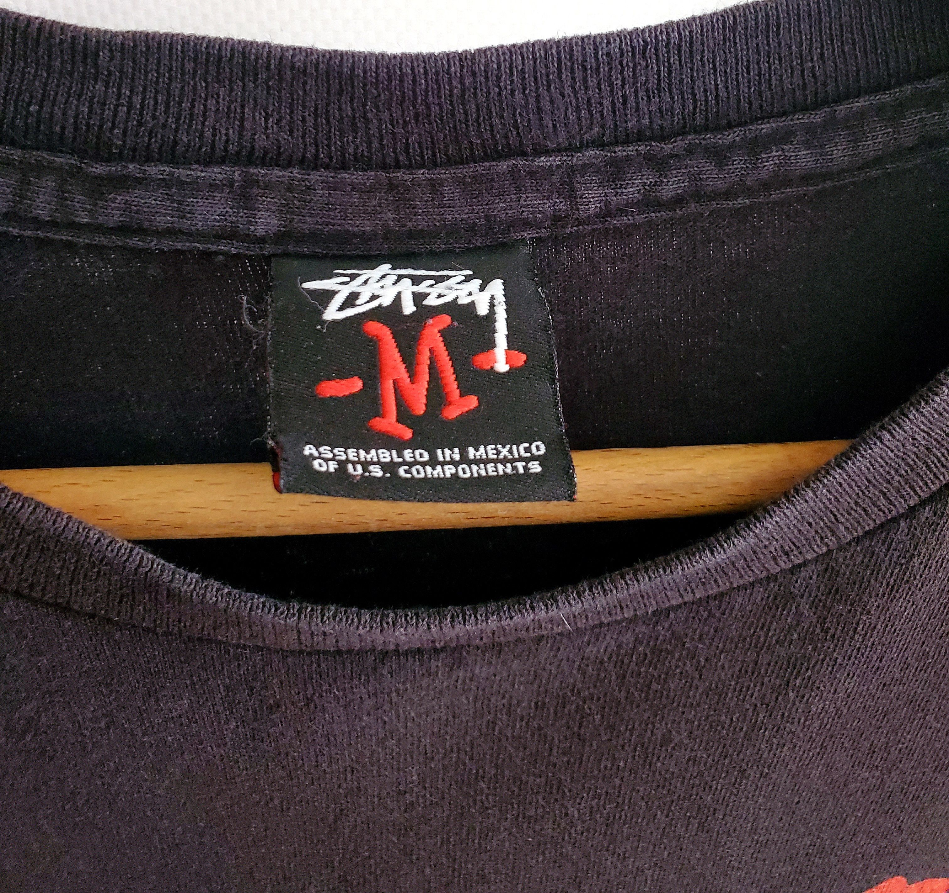 Stussy × Vintage Vintage Stussy All Logo Mirror Print Streetwear Rare size M Size US M / EU 48-50 / 2 - 4 Thumbnail