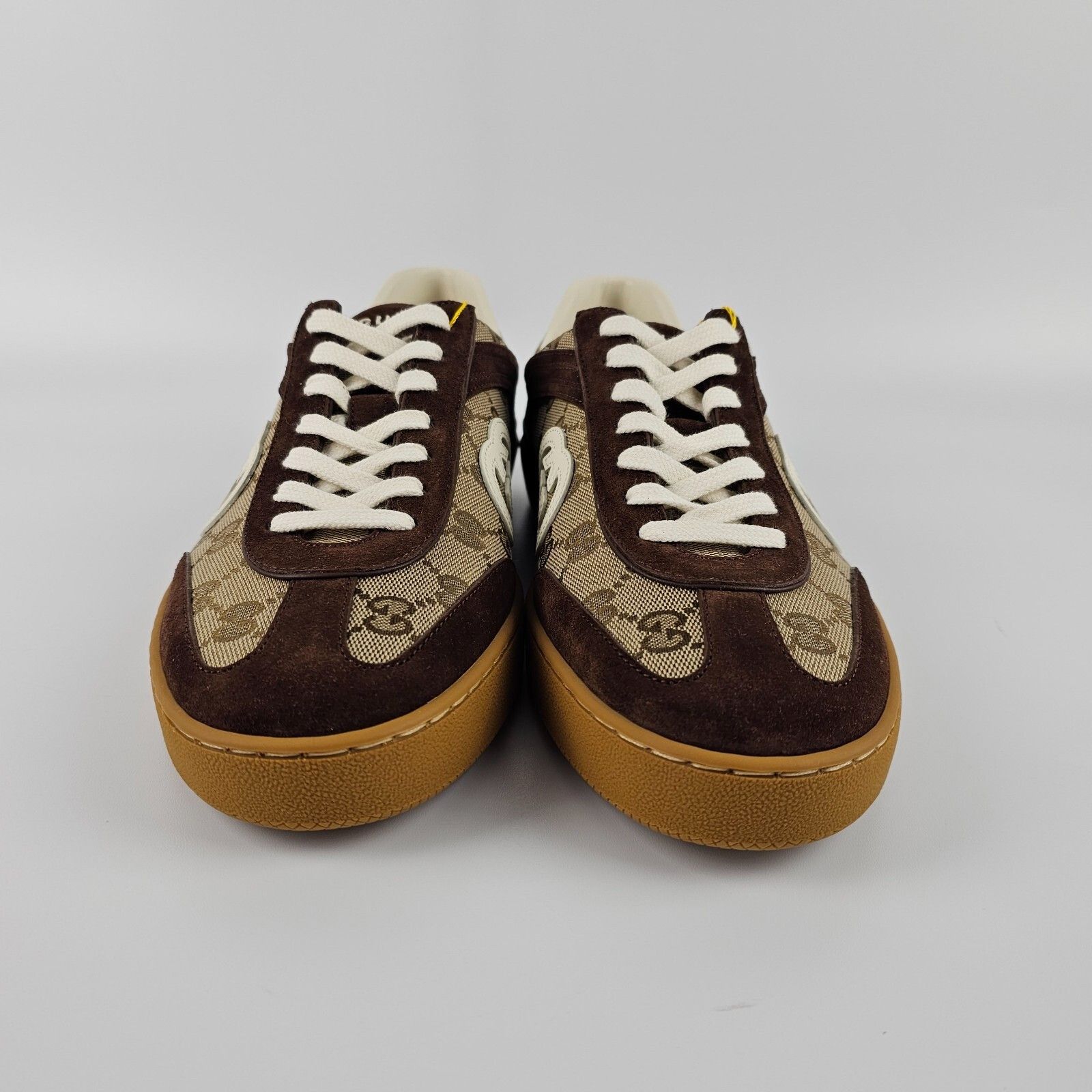 Gucci GUCCI Interlocking G75 $920 Men's Dark Brown Suede Sneakers Size US 12.5 / EU 45-46 - 5 Thumbnail