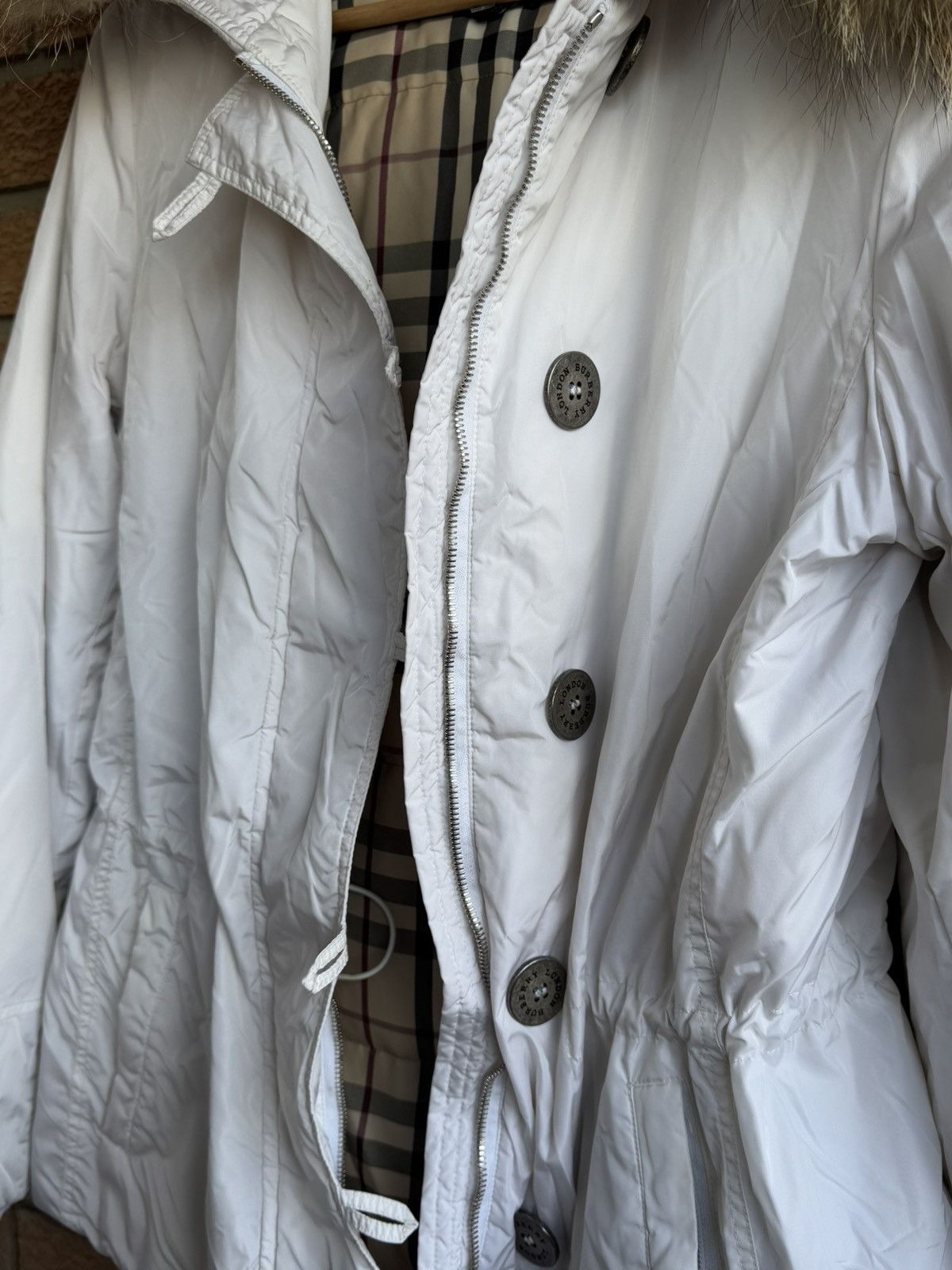 Burberry Burberry White Coat Jacket Women Size S / US 4 / IT 40 - 13 Thumbnail