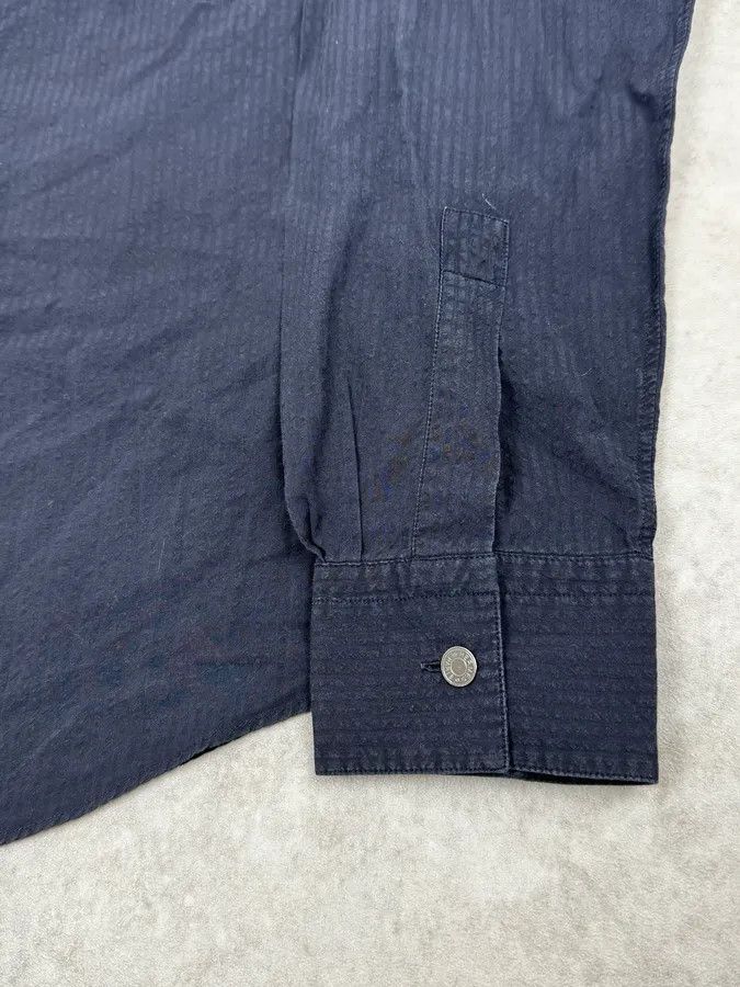 Hermes SS2002 Hermès Navy Mao Shirt Size US M / EU 48-50 / 2 - 8 Thumbnail