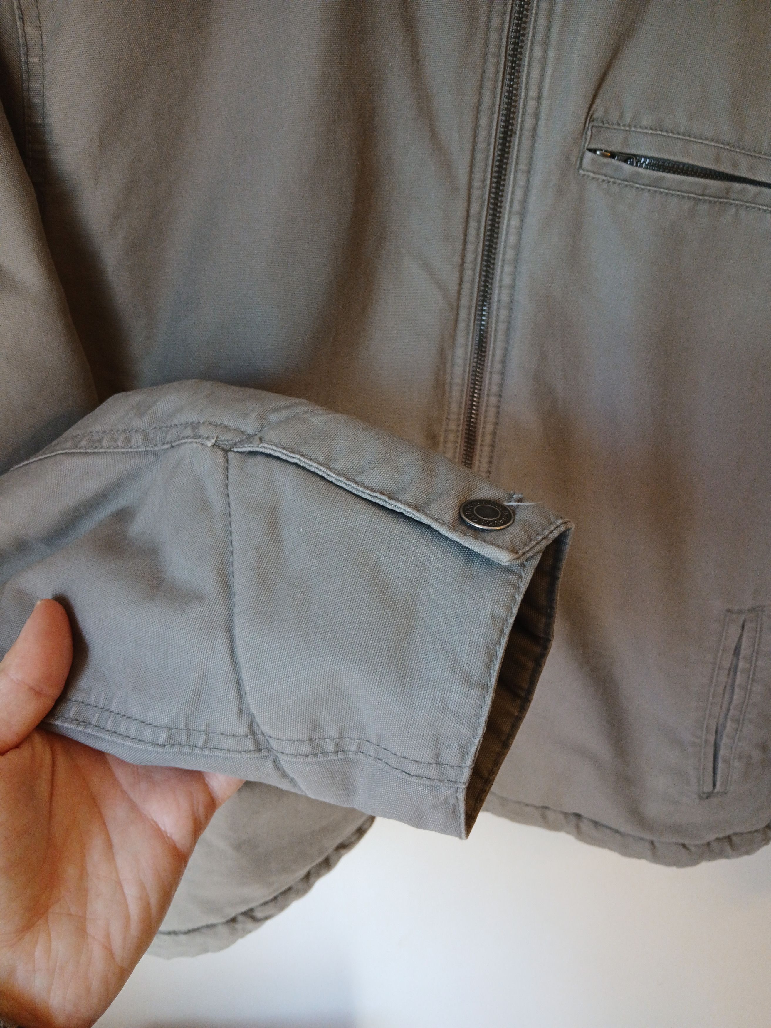 Old Navy Cropped Insulated Work Jacket Light Gray Size US L / EU 52-54 / 3 - 5 Thumbnail