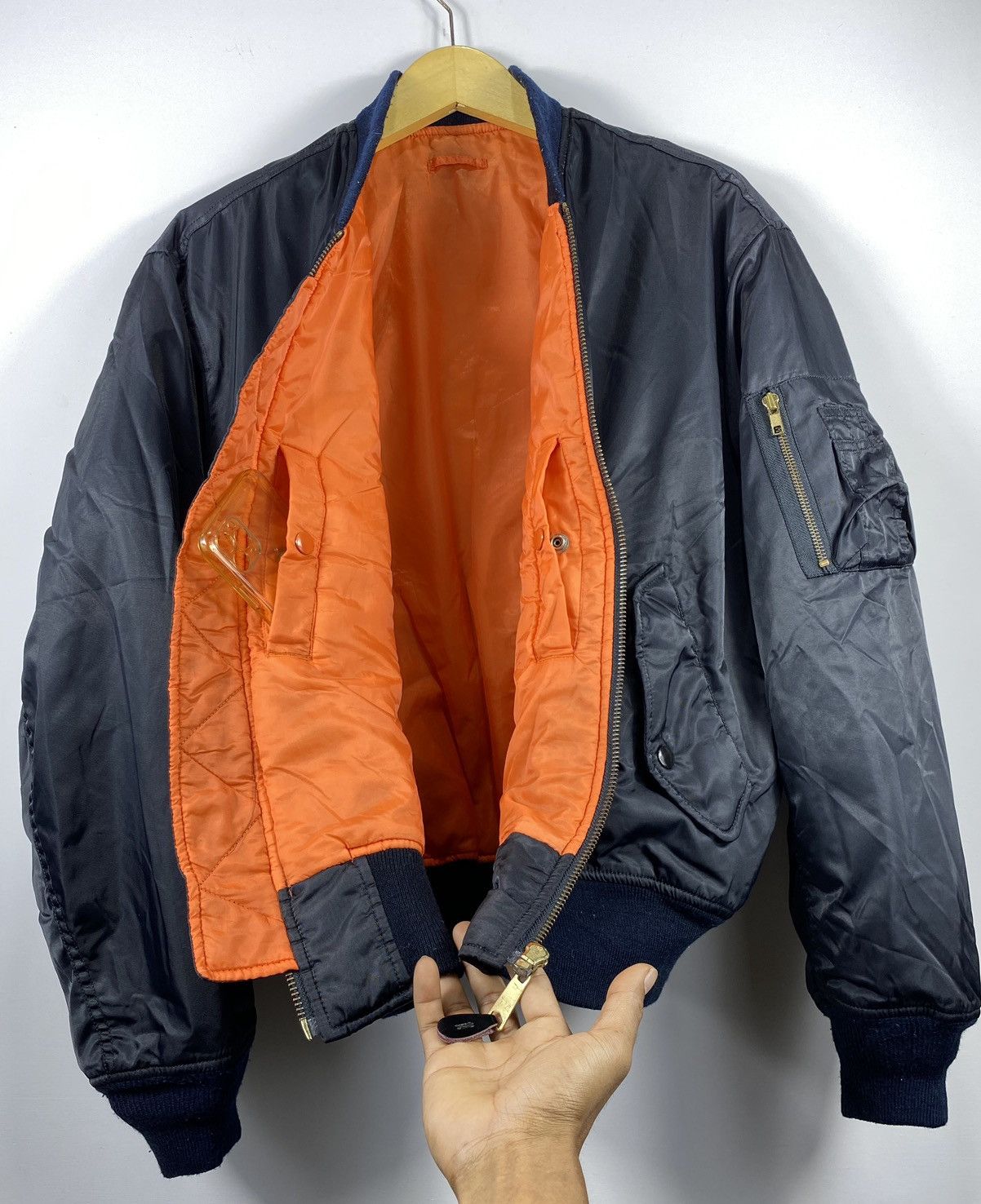 Vintage MA 1 Machope Bomber Flight Jacket