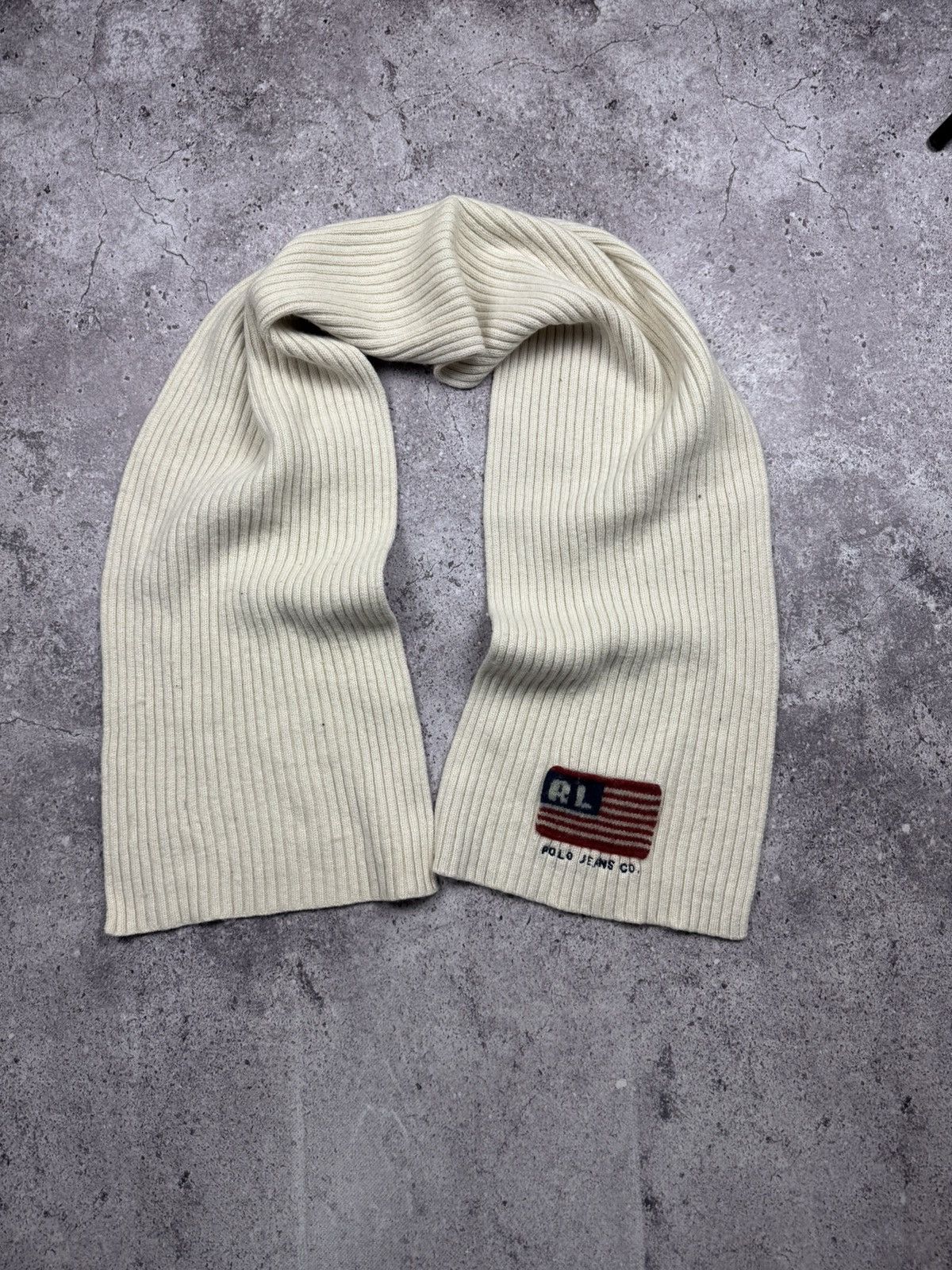 Polo Ralph Lauren Vintage Polo Ralph Lauren USA Knitted Scarf Size ONE SIZE - 5 Thumbnail