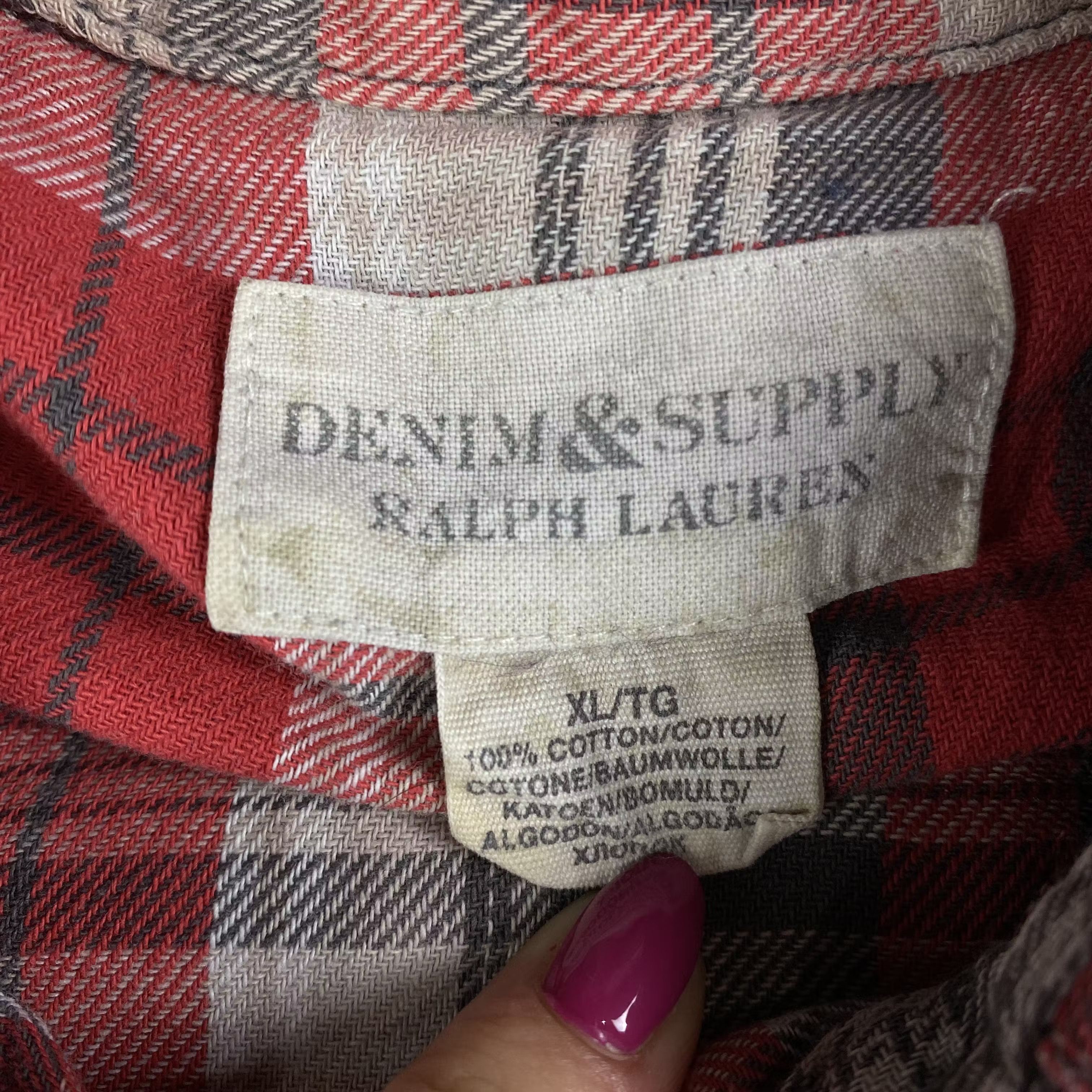 Denim & Supply Ralph Lauren × Ralph Lauren × Vintage Mens Shirt Long Sleeve Denim Supply Ralph Lauren Size XL Size US XL / EU 56 / 4 - 6 Thumbnail